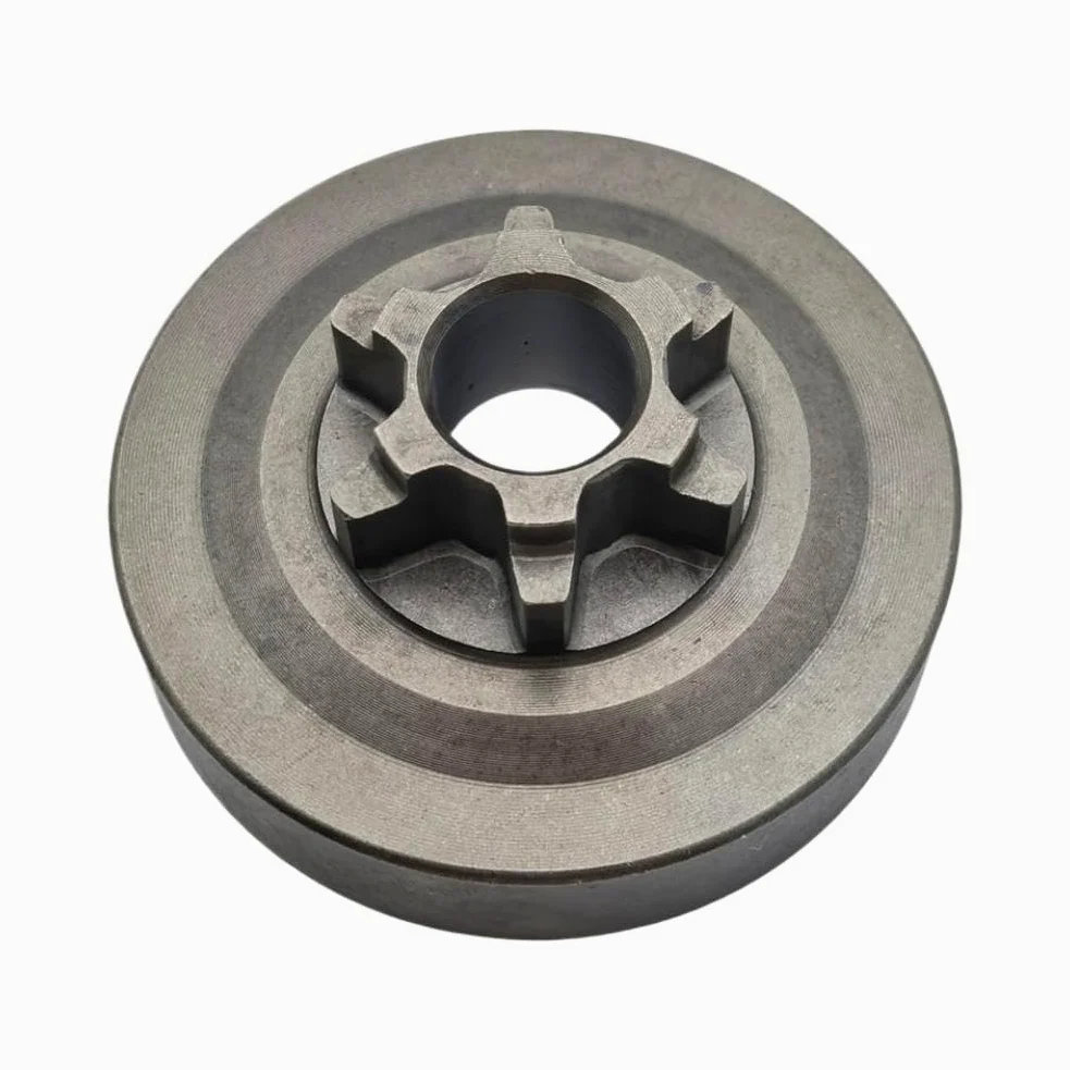 Piñón de cadena de 6 dientes de 3/8 pulgada compatible con motosierra de herramientas de jardín eléctricas de 25cc 2500