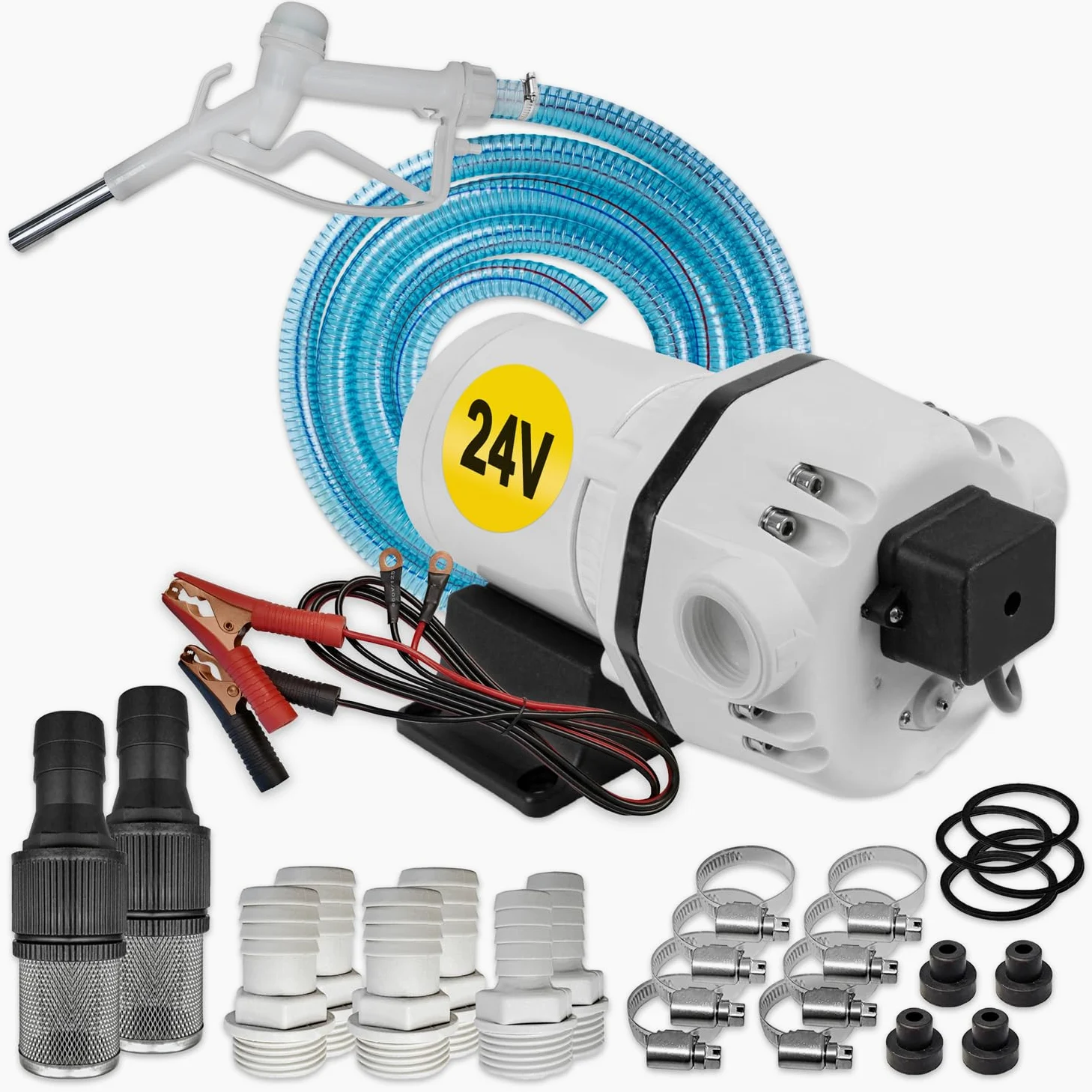 Bomba de reabastecimiento de 12 V bomba de gasóleo bomba de trasvase de gasóleo 24 mini para etapas de reabastecimiento/vaciado de depósitos. Bomba de aspiración. Bomba diésel de 24V.
