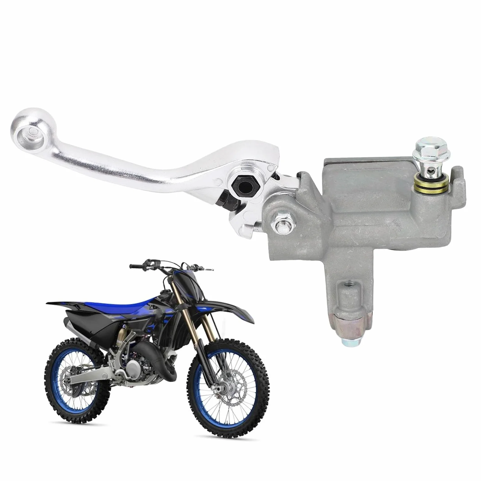 Conjunto de Cilindro Maestro de Freno Delantero 5XC W2587 00 00 Cilindro de Freno de Motocicleta de Metal de Alto Rendimiento de Frenado para YZ125 YZ125X 2008 a 2023
