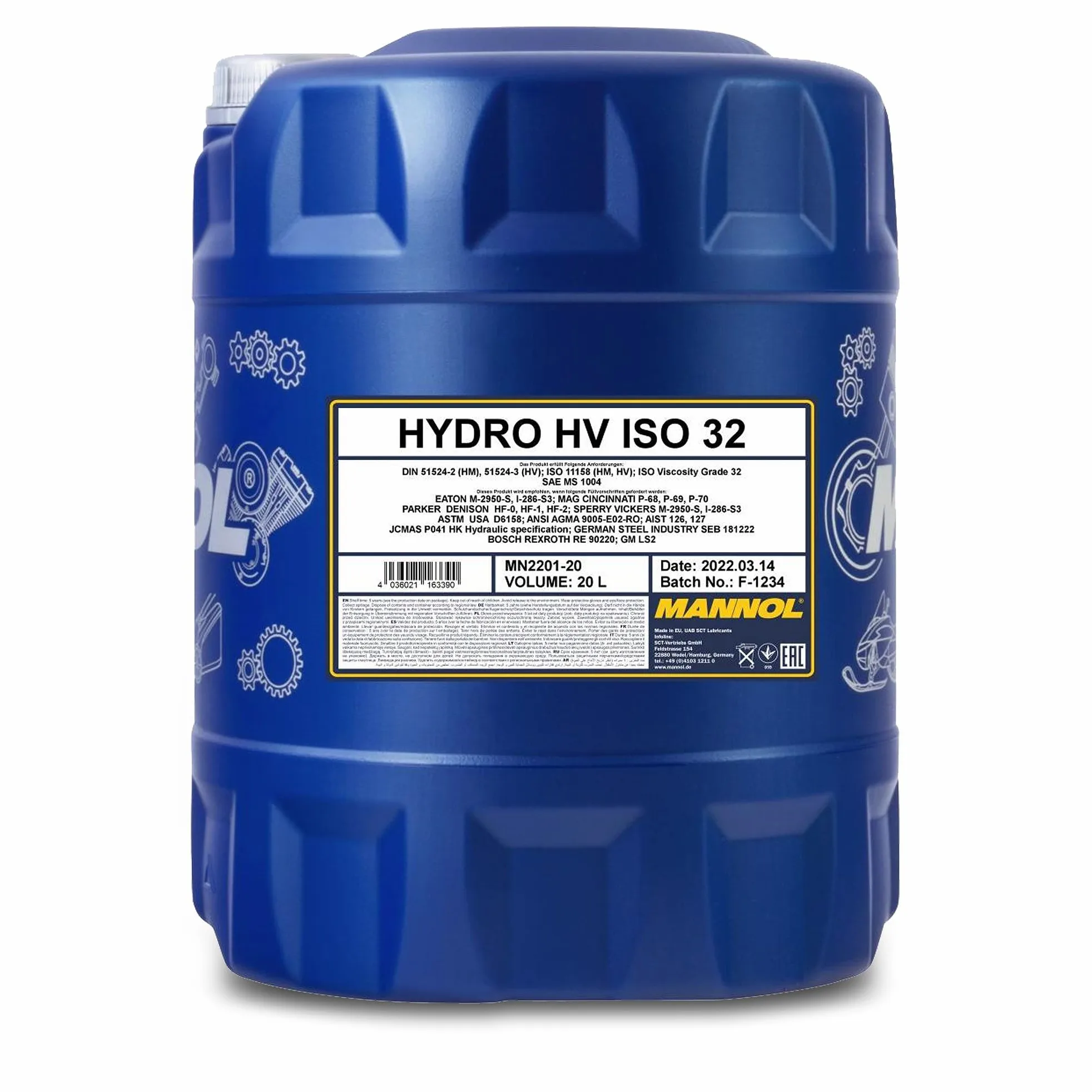 MANNOL MN2201-20 Aciete hidráulica principal 20L