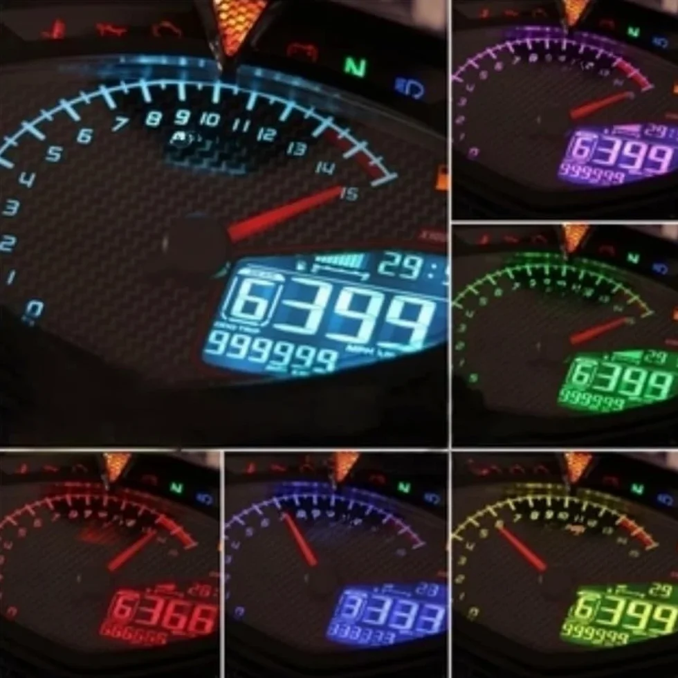 odómetro Velocímetro de motocicleta LCD RPM tacómetro medidor accesorios digitales para Lc135 V1 para Júpiter MX Uma