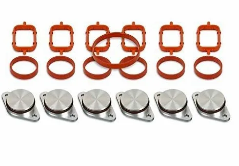 Kit Anulación Mariposas Colector Admision 33MM 6 CILINDROS Motores 525d 530d 535d Con Juntas Originales 71-33109-10 71-77546-00 40-77535-00 Palomillas Colector Anular Palometas 11617790701