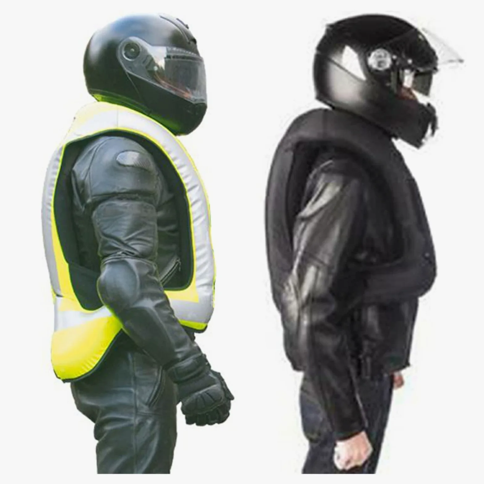 Chaleco Airbag Moto Chaleco Hinchable Motocross Malla Transpirable 3D, Múltiples Bolsas De Aire Chamarra Reflectante Con Cierre