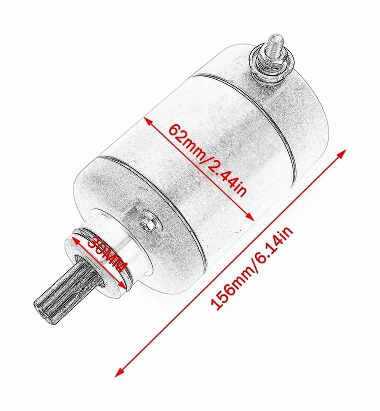 Motor Generador para FZ6 FZ6R XJ6F XJ6N para YZF-R6 para YZF R6 2006-2020 Motor De Arranque De Motocicleta 2C0-81890-00