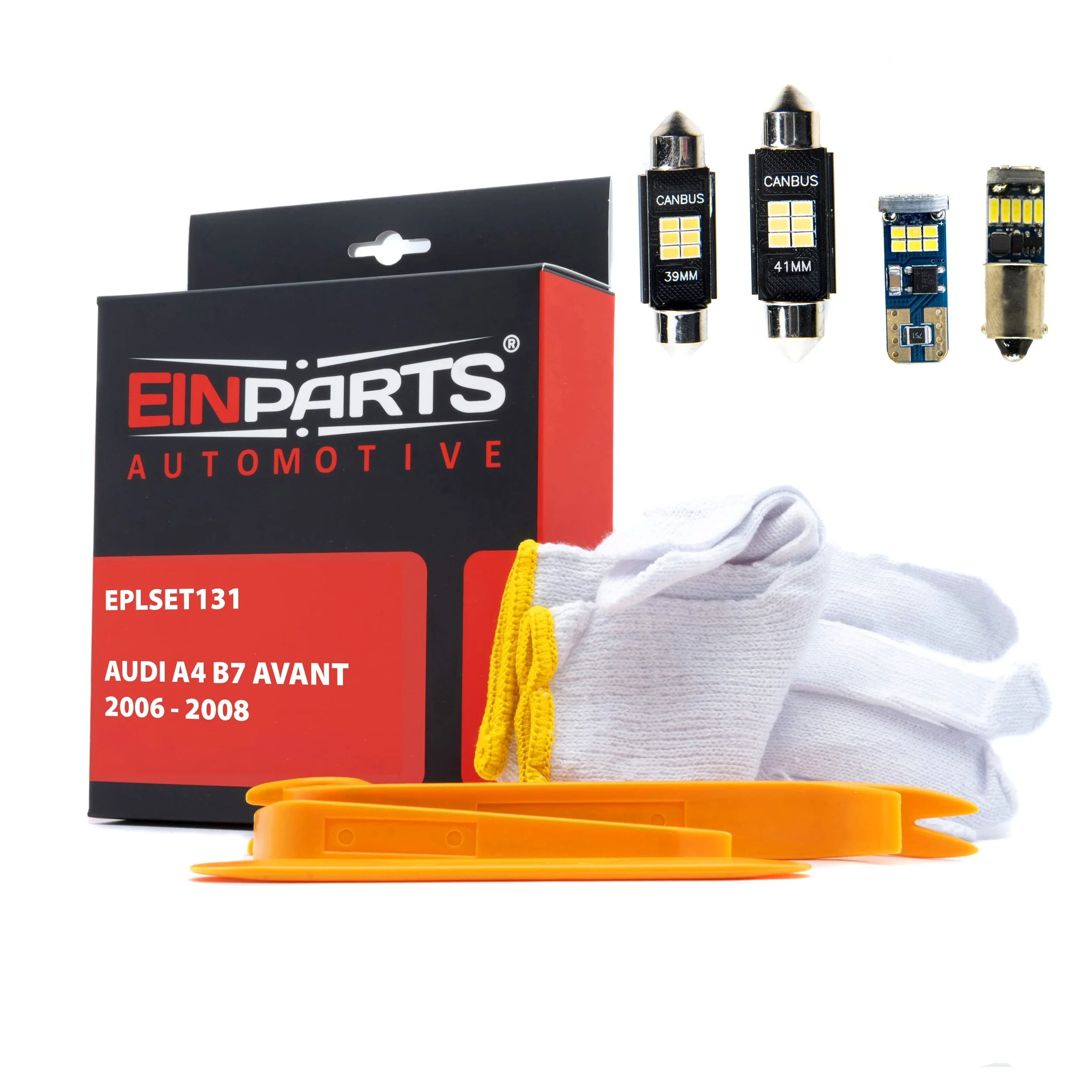 EinParts Juego de Bombillas LED para Coche, Sin errores Can-Bus, para interior de coche especifico para Audi A4 B7 Avant 2006-2008, 20 piezas