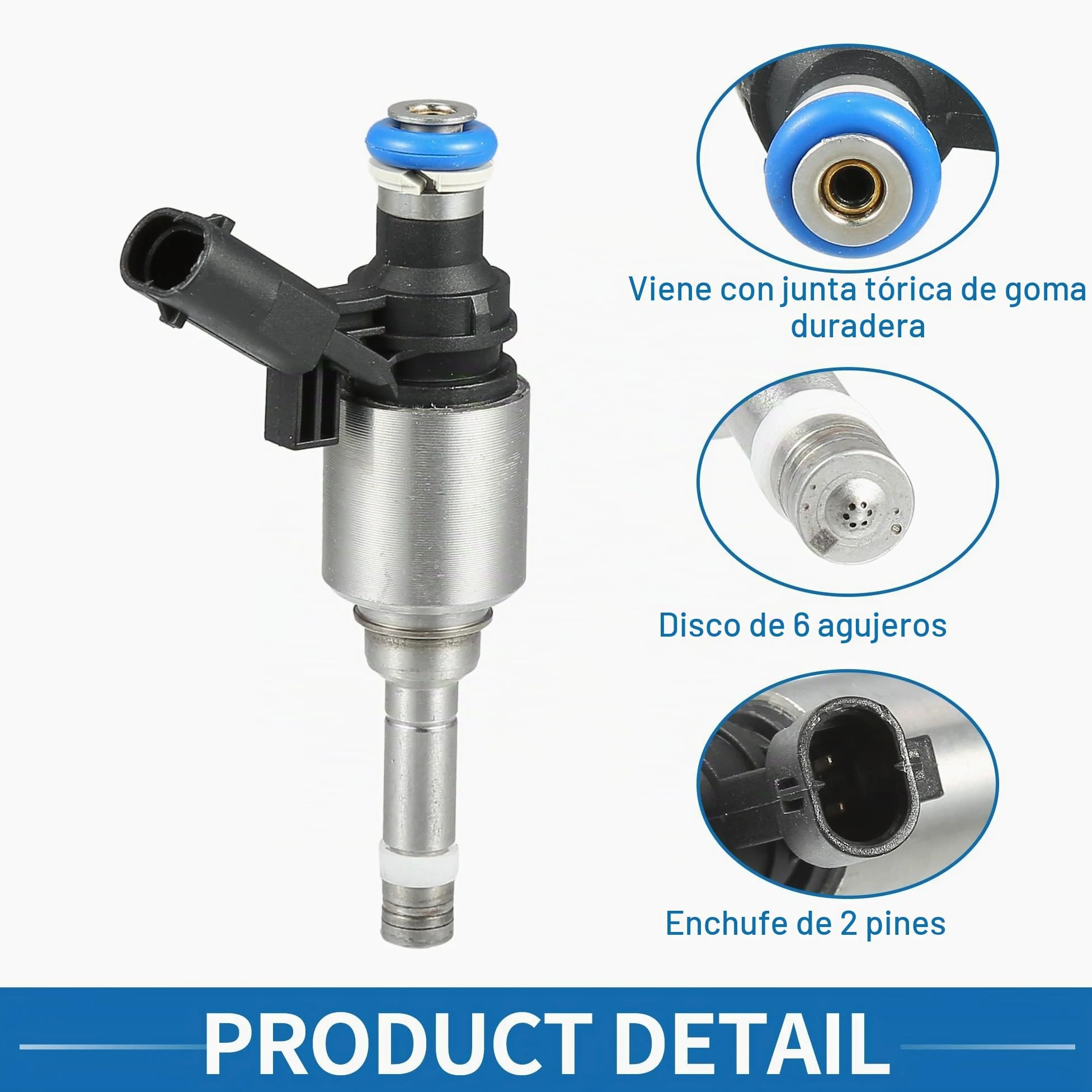 A ABSOPRO Inyector De Combustible Para Vw Passat B6 B7 05-14 4 Unidades | Negro, Metal/Plástico, 88X21Mm, Oe:06H906036G/06H906036E, Para Vw Tiguan 07-18, Para Vw Golf 04-13, Para Seat Leon Ii 09-12