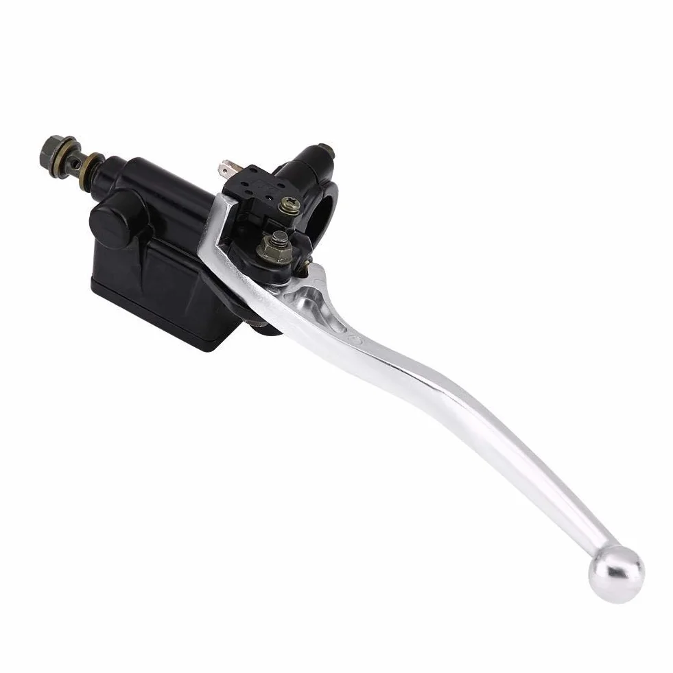 Terisass Maneta de la Motocicleta Embrague Freno, Bomba de palanca de Freno de Motocicleta 7/8" 22 mm Aleación de aluminio Freno delantero Derecho Cilindro Maestro Principal
