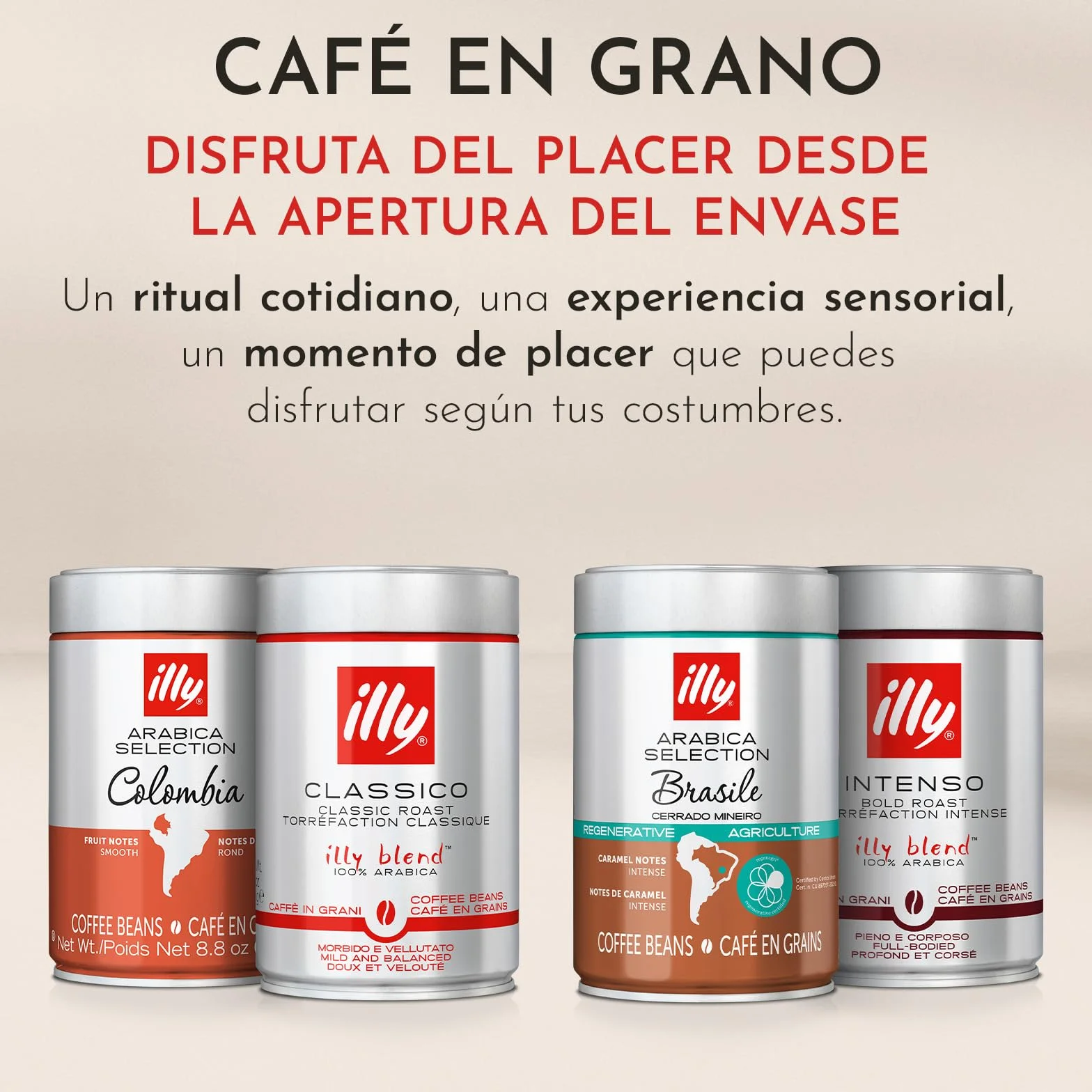 illy Café en Grano Arabica Selection Etiopía 100% Arábica 1 lata 250g