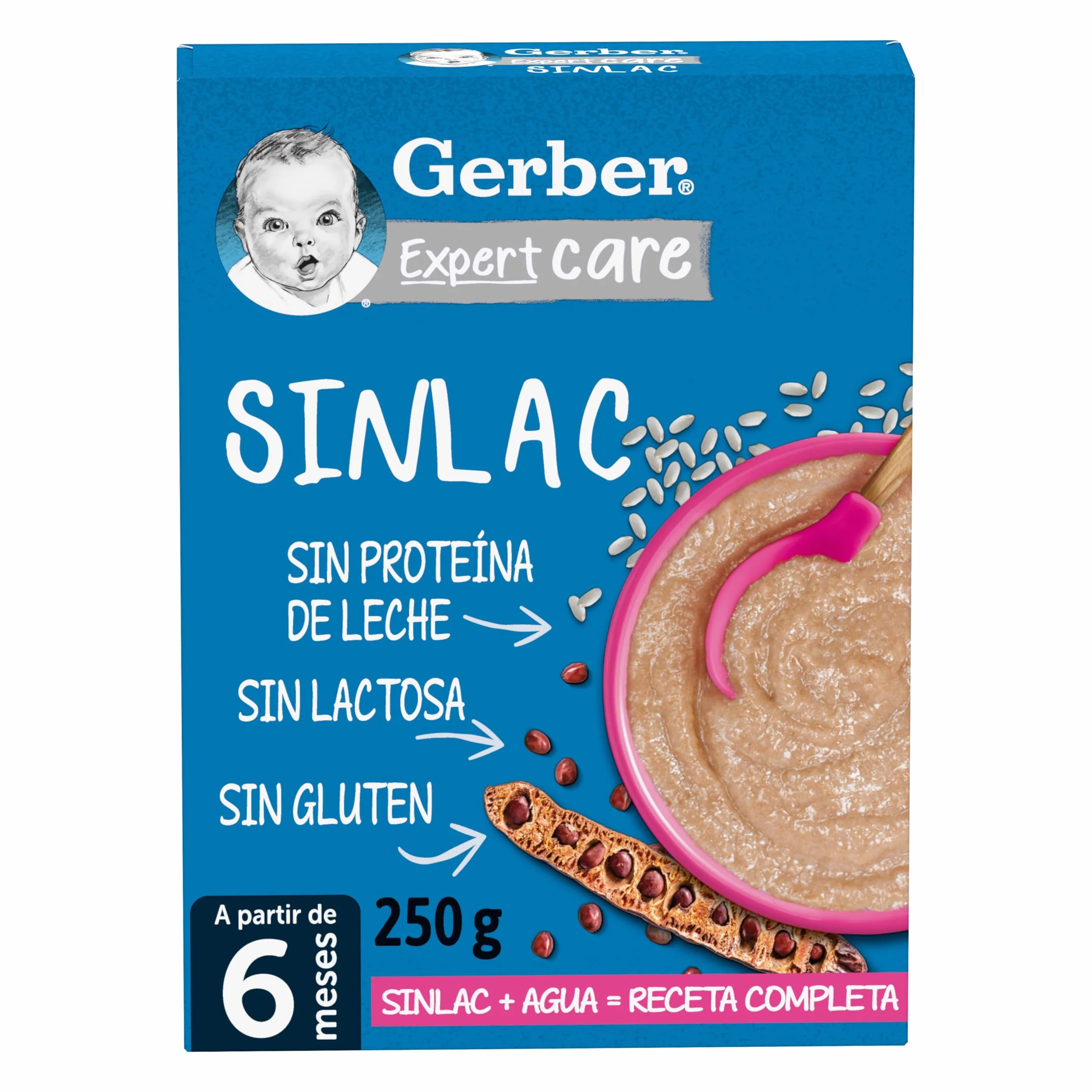 Gerber Papilla Expertcare Sinlac 250 G A Partir De Los 6 Meses