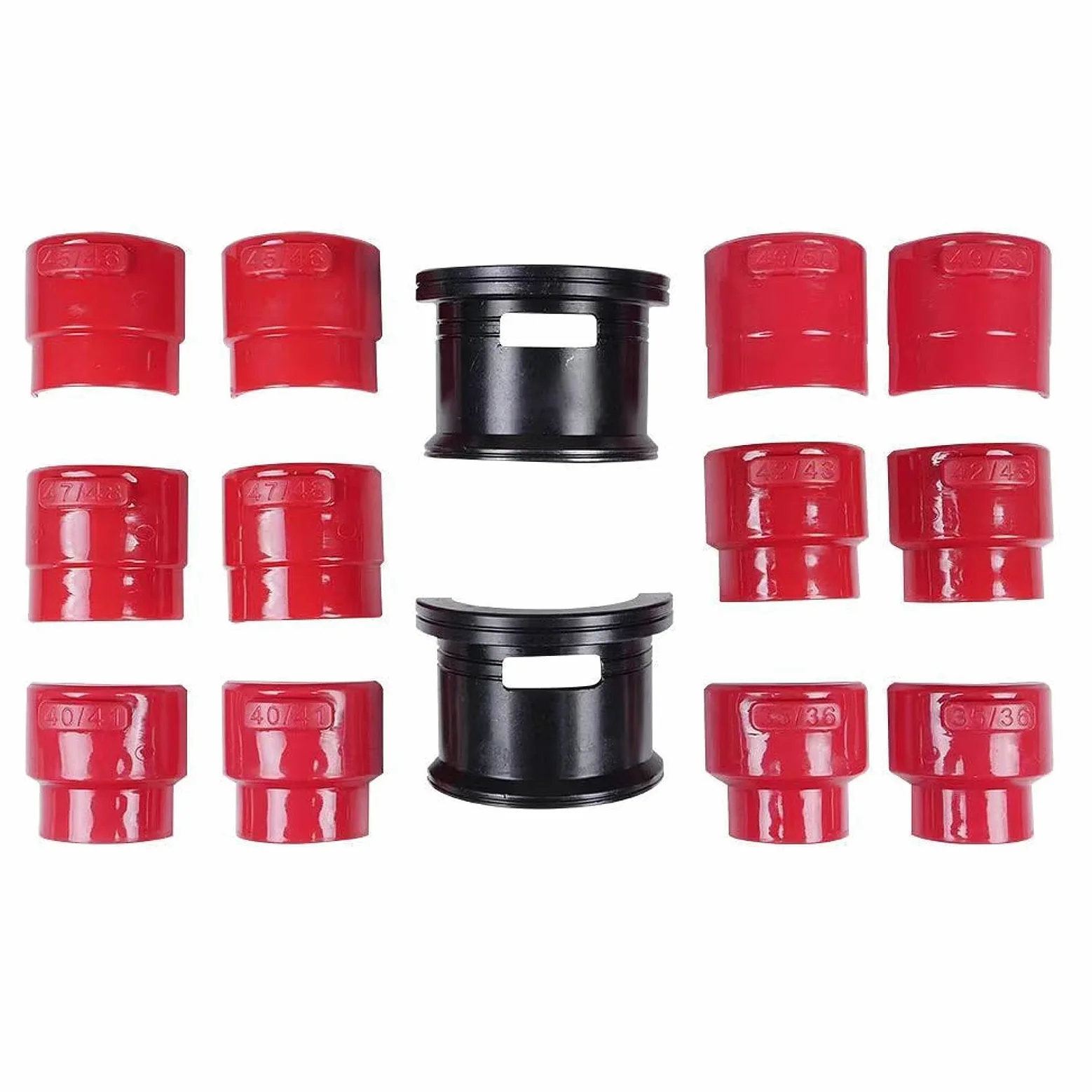 F Fityle Kit de Herramientas para Instalar retenes de Horquilla de Motocicleta, Universal, portátil, Profesional, 14 Piezas, 35 mm-50 mm