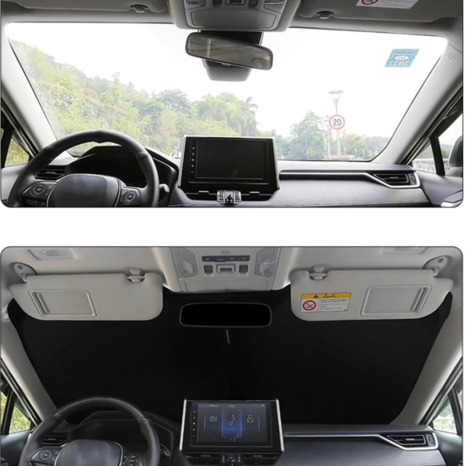 Parasol Parabrisas Interior Parasol Magnético para Ventana De Coche, para Citroën para Grand C4 para Picasso 7 para Plazas (2013-2023)(Back Windshield)