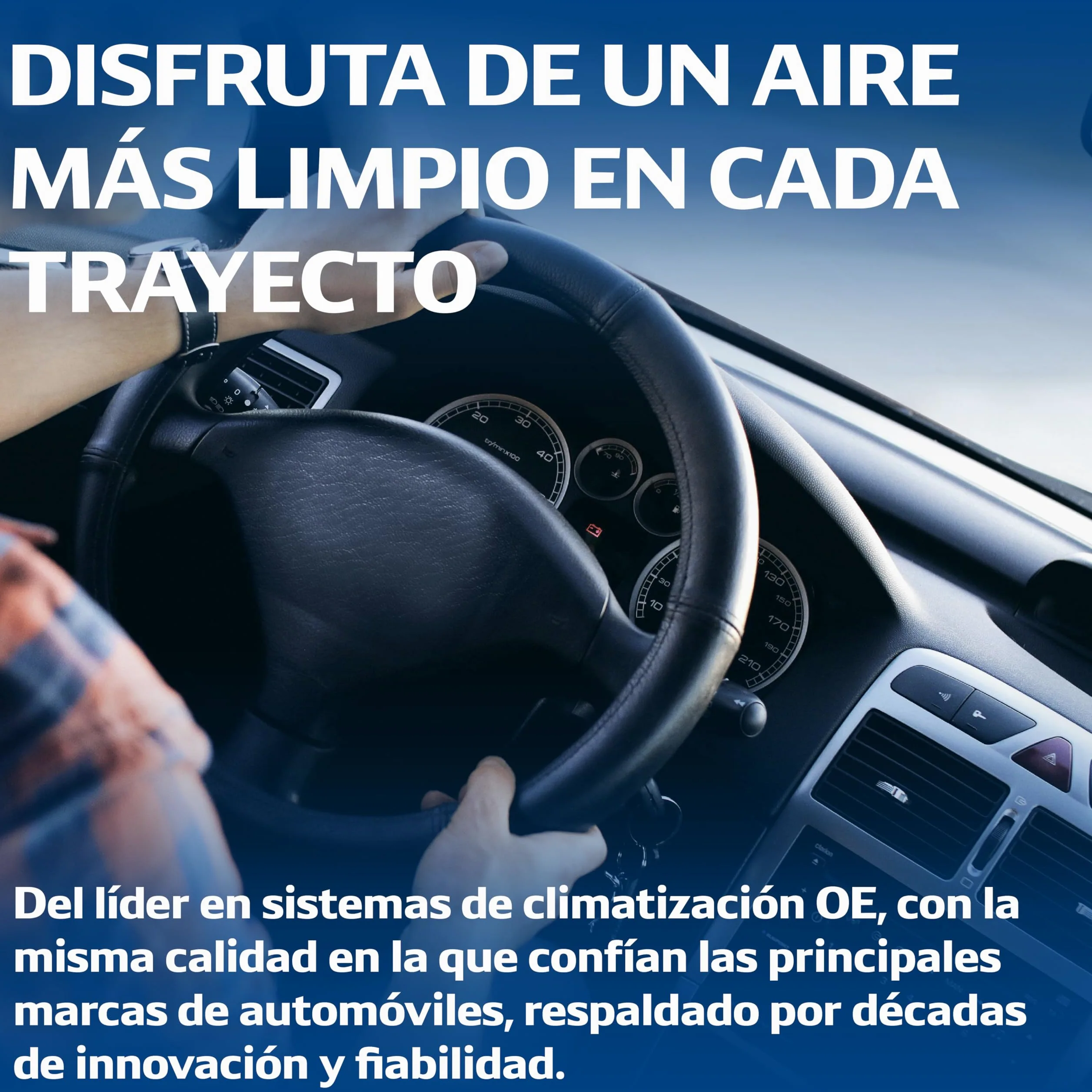 Filtro de habitáculo DENSO ClearAir+ (Referencia DCF841A) Filtración de 5 capas con protección antibacteriana, elimina hasta el 99% de bacterias y virus