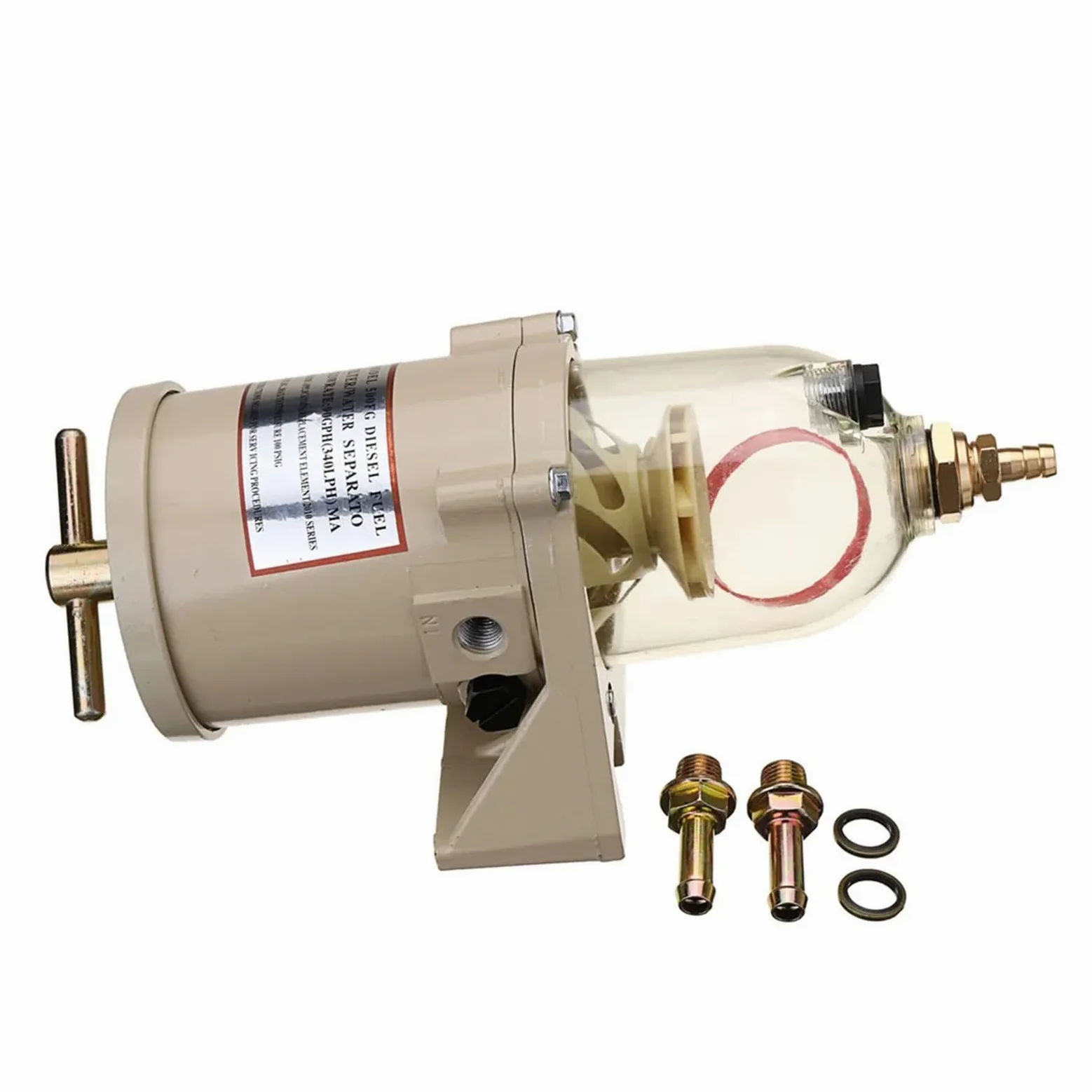 Filtro de Motor 500FG 500FH, Separador de Combustible, Aceite y Agua con Elemento filtrante 2010PM, Tubo de calefacción de 12 V/24 V, 2021