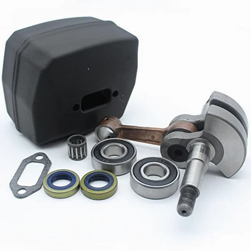 Kit de junta de silenciador de escape con cigüeñal para HUSQVARNA 61 268 272 XP K motosierra piezas del motor