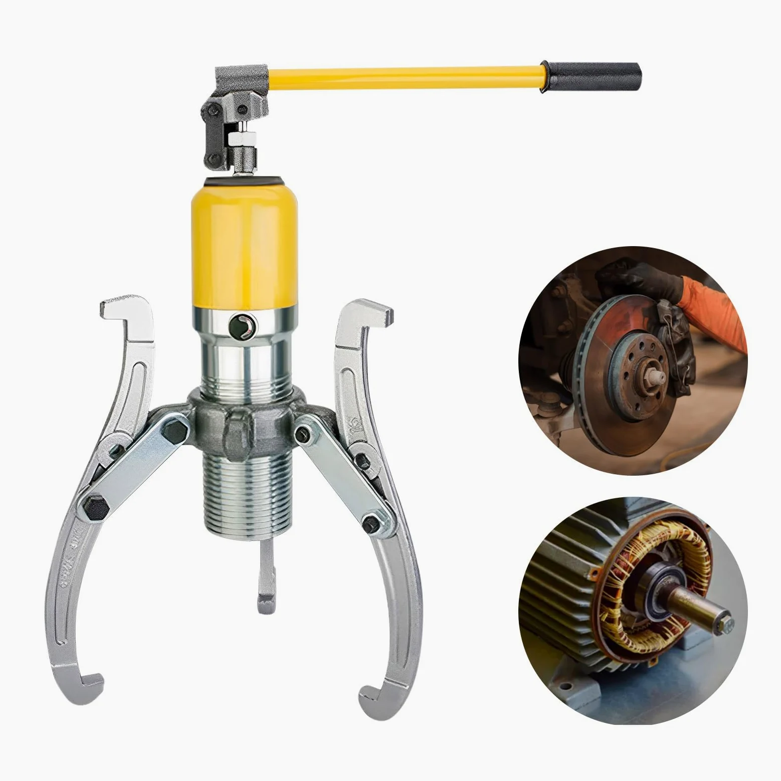 20T Extractor hidráulico de rodamientos de bolas, extractor de rodamientos de ruedas, extractor de polas, 3 garras, adecuado para ejes de extracción y engranajes