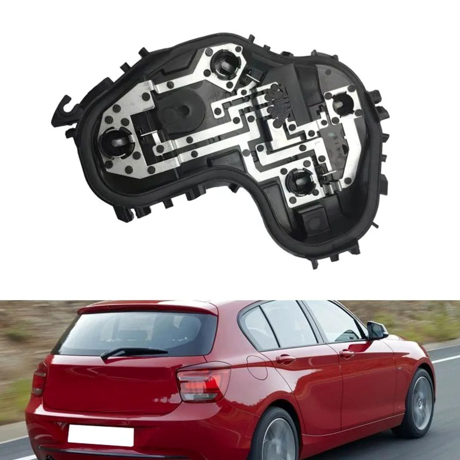 Portalámparas Trasero Para BMW Serie 1 F20 F21 2010-2015 Luz Trasera De Coche Soporte Bombilla Enchufe Conector Placa Circuito 63217315199 63217315200 Luz Trasera Placa(Left and Right)