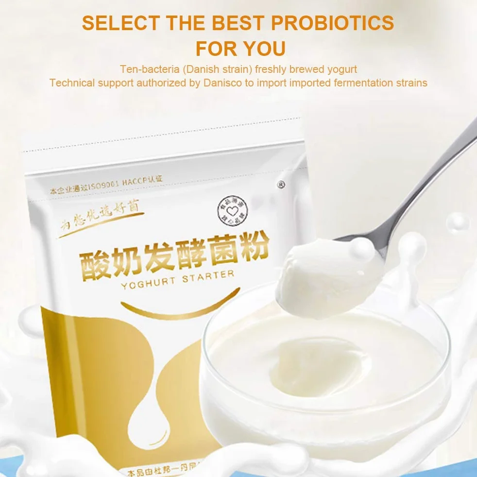 HEEPDD Polvo de Fermentación Probiótica para Yogurt Casero, 10 Paquete