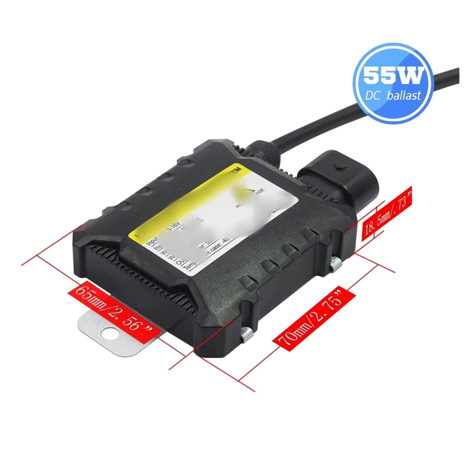 Xenón Bombilla Balasto De Xenón HID, 55W, 12V, Kit De Xenón HID para Coche para H1 H3 H4 H7 H8 H11 9005 9006, Repuesto De Balasto De Bloque De Encendido Digital (Talla : 2PCS)