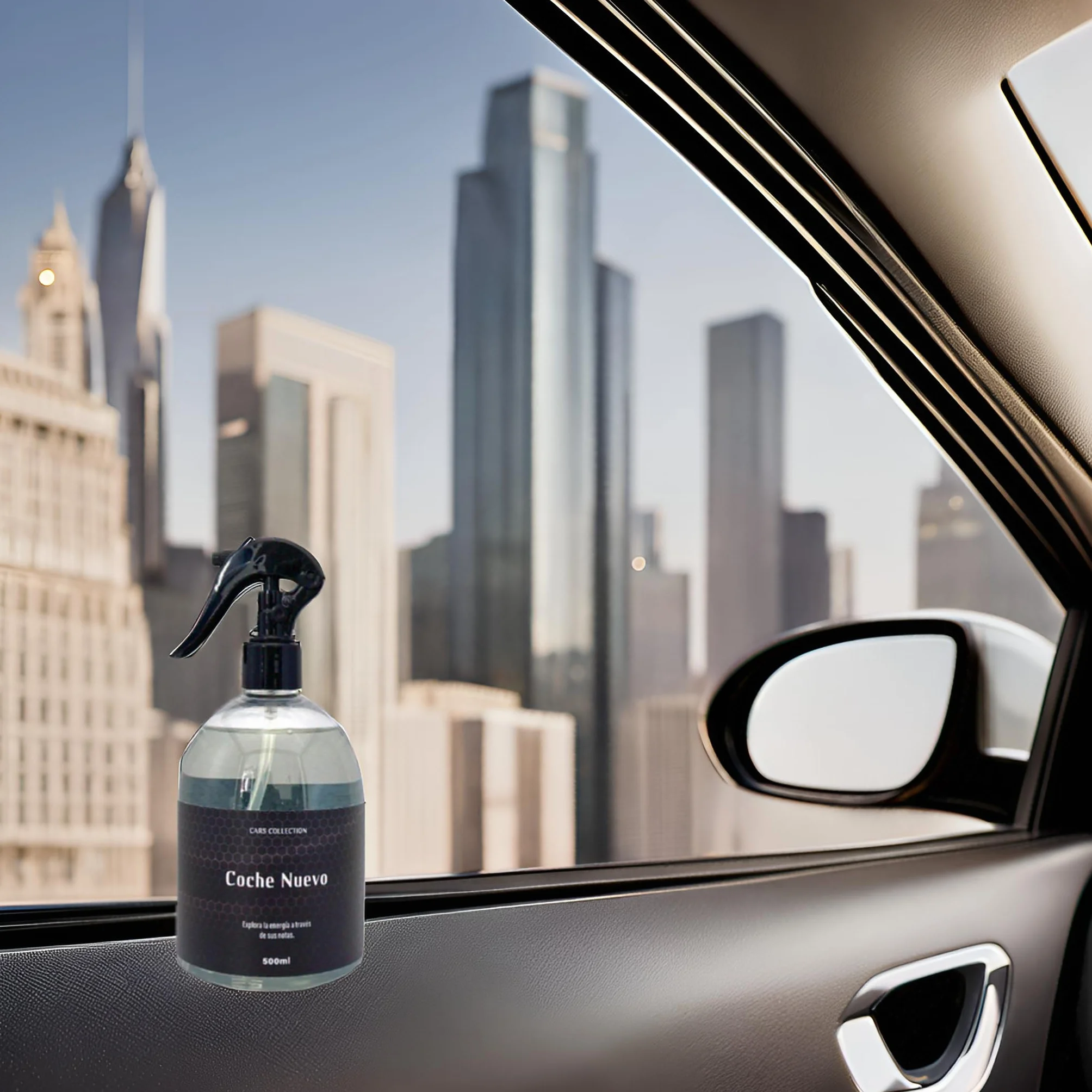 AutoFullCar - Ambientador Premium Línea CARS COLLECTION Para Coche, 500 ml. Fragancia De Lujo, Duración Prolongada - Ambientador Para Automoción, Hogar, Dormitorio, Oficina etc... (COCHE NUEVO)
