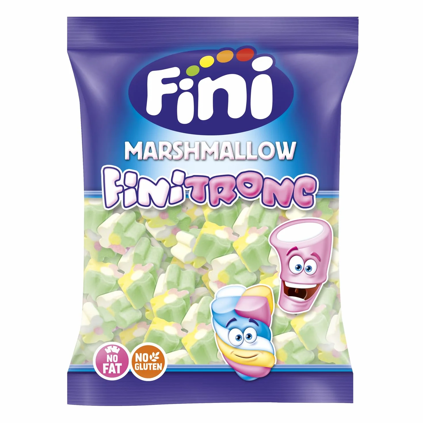 Fini Tronc Marshmallow Flores Nubes Golosina Dulces 125 Uds para Eventos, Cumpleaños, Halloween
