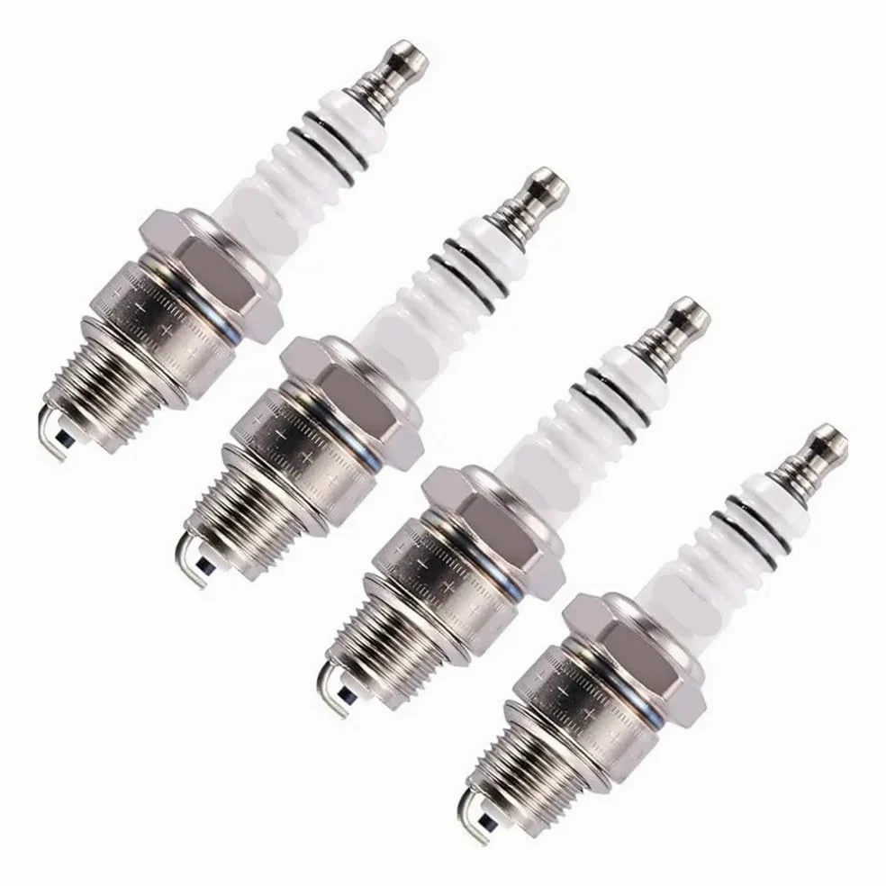 1/2/4 Uds. Bujía de Motocicleta E6TC Apta for Pieza de Encendido de ciclomotor Scooter(4pcs)