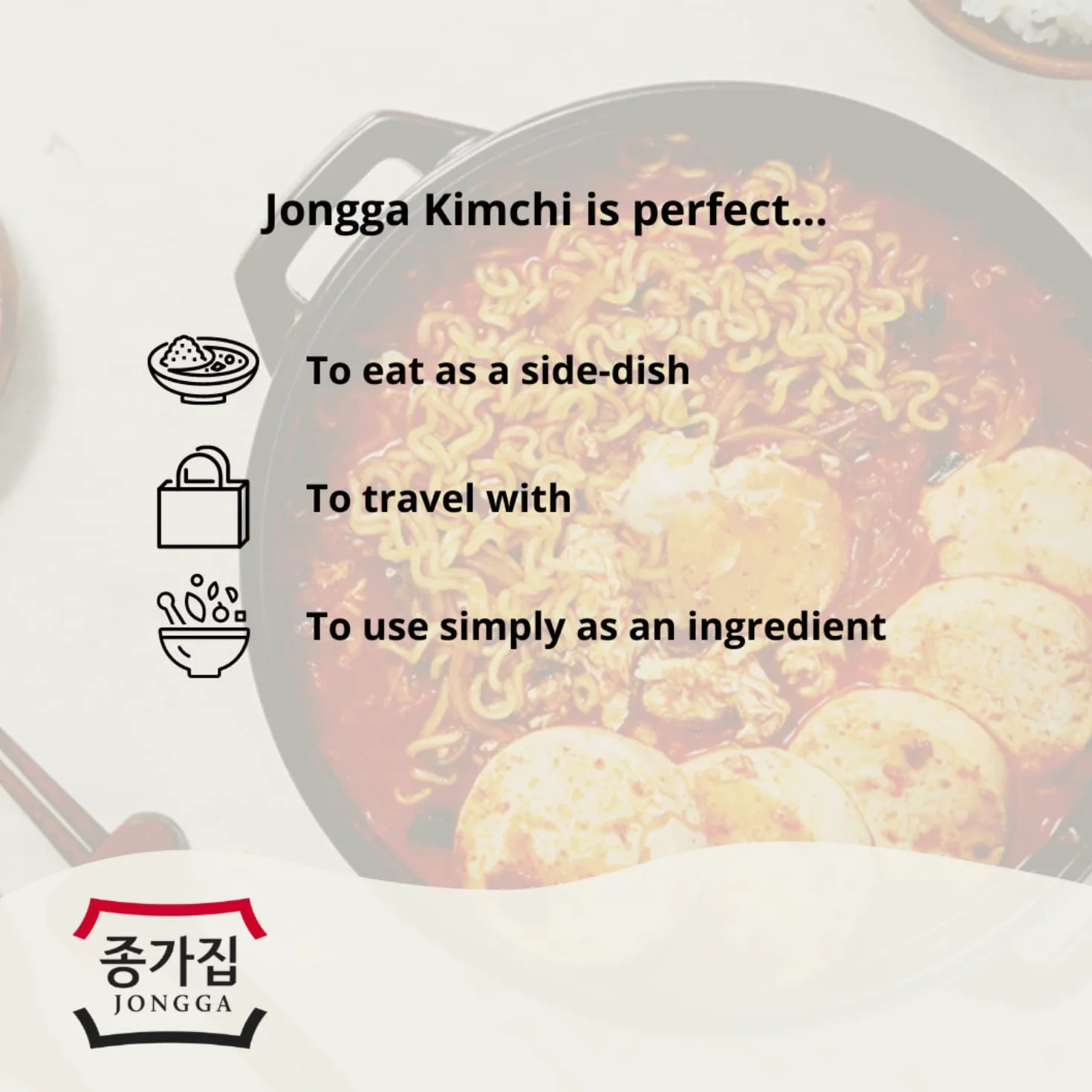 JONGGA Pack de Alfombras Kimchi 1 x 160 g