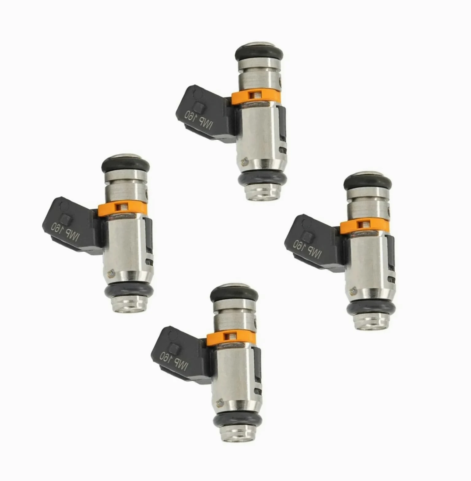 Inyectores de Gasolina para Fiat Punto EVO 2009 2010 2011 2012 GR Punto 1.2/1.4 8V Linea 500 4 Piezas Inyectores de Combustible IWP160 77363790