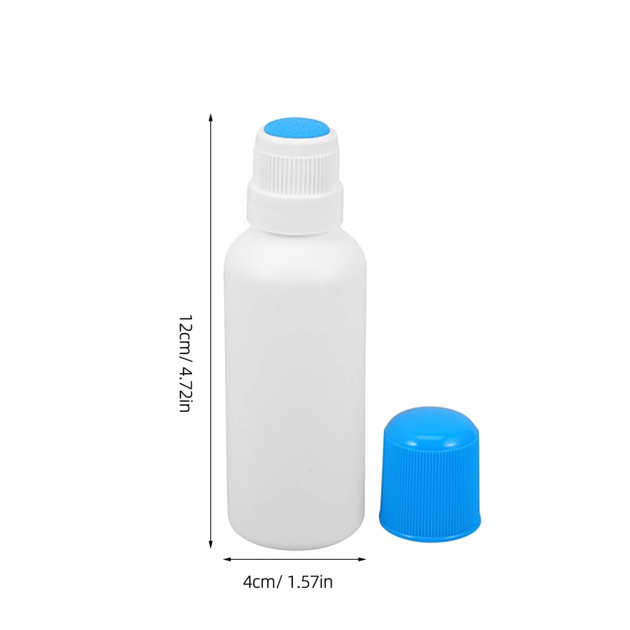 Jojofuny Botellas Aplicadoras Cabeza de Esponja 100 Ml Set 4 Unidades Envases Plásticos Anti-Fugas para Líquidos Cosméticos Aceites