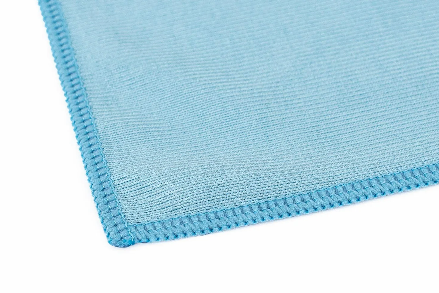 The Rag Company - Paño prémium para Ventanas, Vidrio, Espejo y Cromo, Mezcla de Microfibra Coreana Profesional 70/30, sin Pelusas, sin arañazos, 350 gsm, 40,64 x 60,96 cm, Azul Claro (3 Unidades)