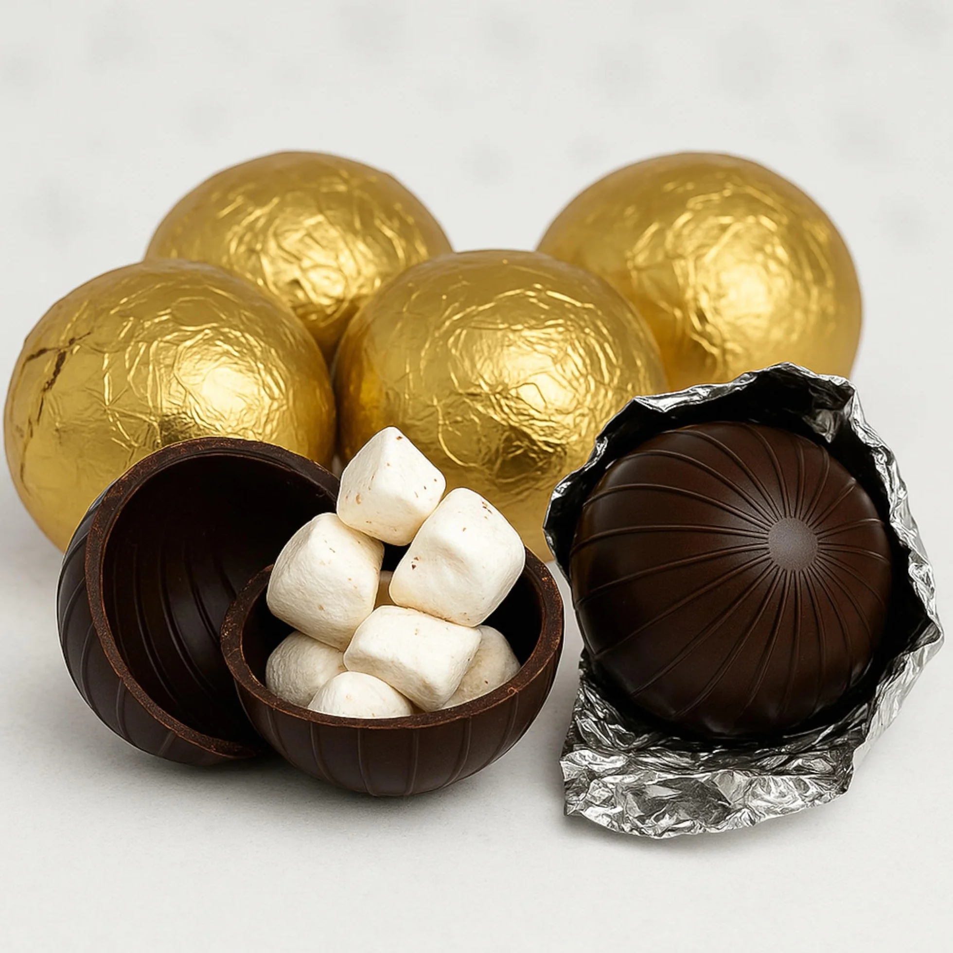 Magic Dark Chocolate ball set de bolas de chocolate con mini malvaviscos rellenos 3 cajas 9 bolas