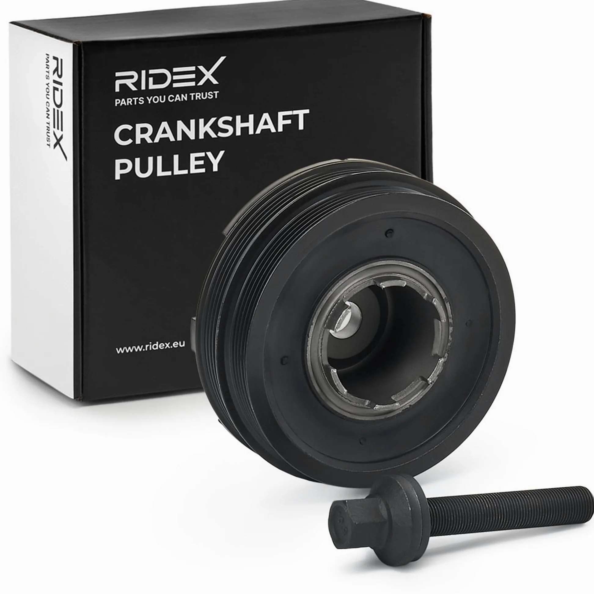 RIDEX 3213B0161 Polea de cigüeñal para cigüeñal con tornillo