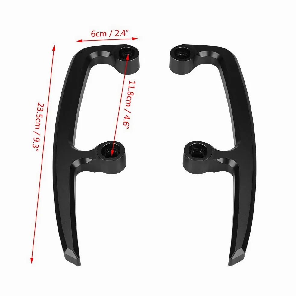 Asidero Trasero para Pasajero Compatible con Z650 17-18, CNC Aluminio, Barra de Agarre Trasera, Negro