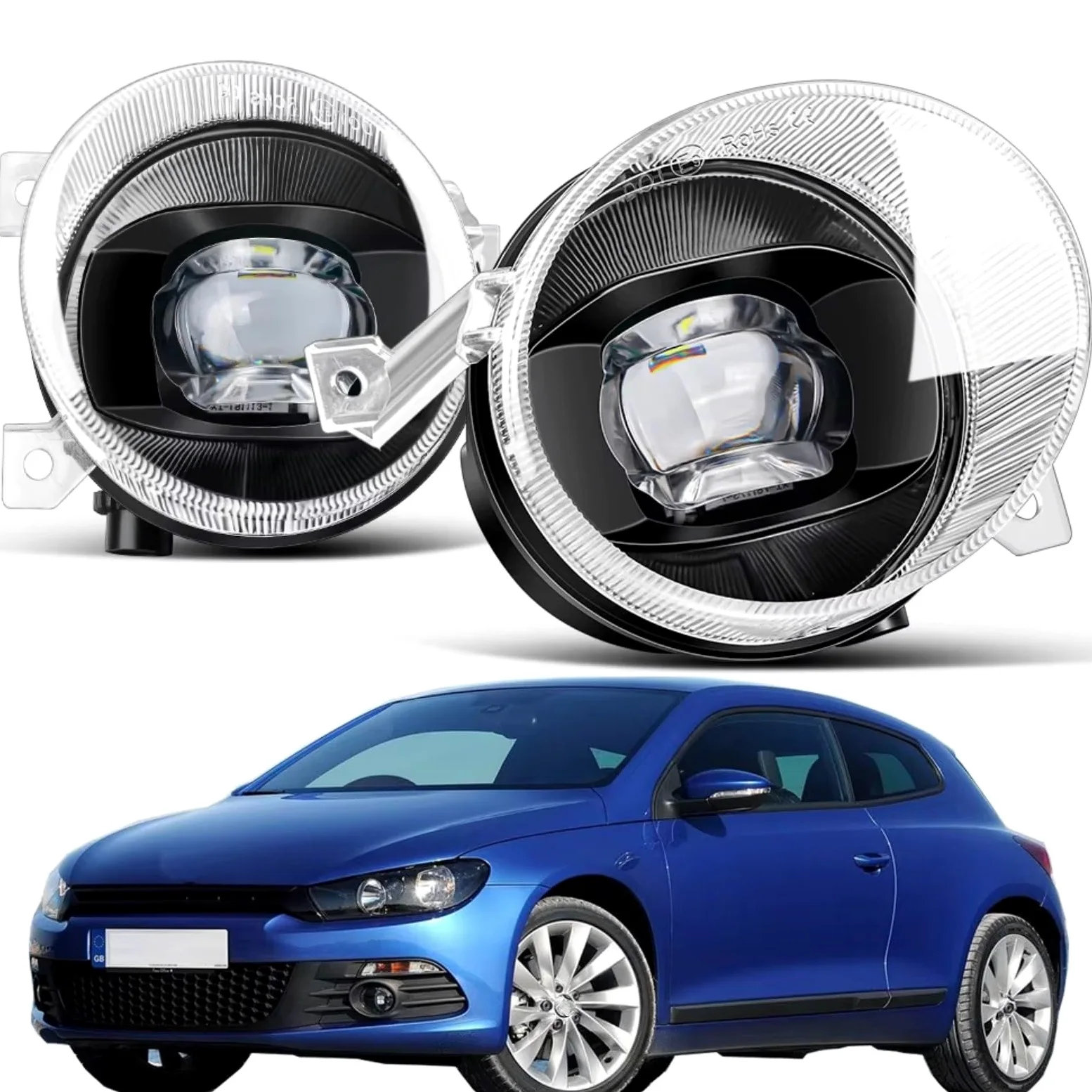 Montaje Luces Antiniebla Para VW Para Scirocco 3/III 2008 2009 2010 2011 2012 2013 2014 2 Luces Antiniebla LED 30W 8000LM Canbus Faros Antiniebla Coche