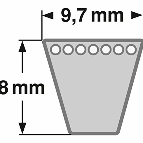 Correa trapezoidal SPZ 1862 Lw – AV 10 x 1875 La ConCar