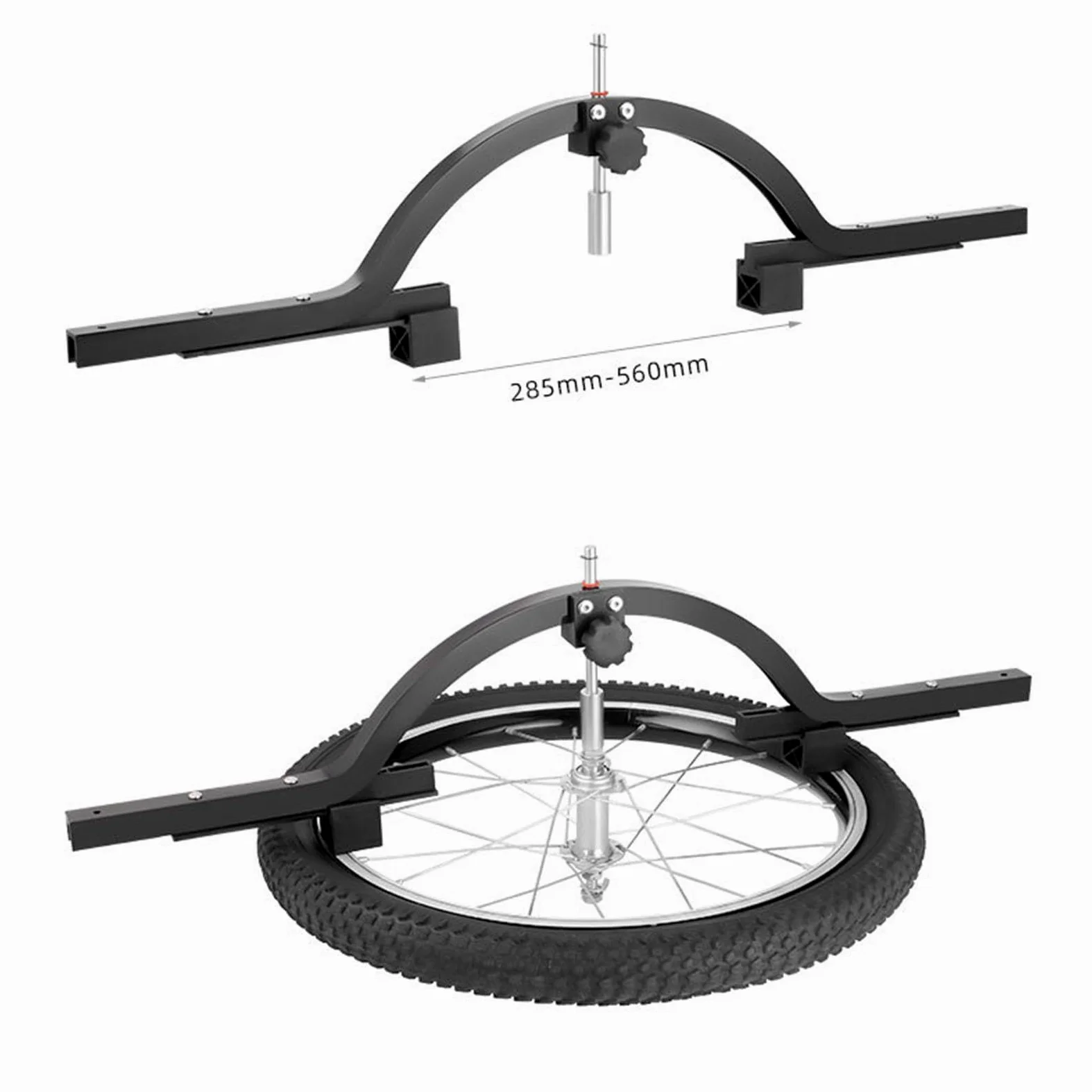 Calibrador de Alineación de Ruedas de Bicicleta, Herramienta de Ajuste de Profundo, Buje de Aleación de Aluminio, Función de Precisión, Apto, Negro