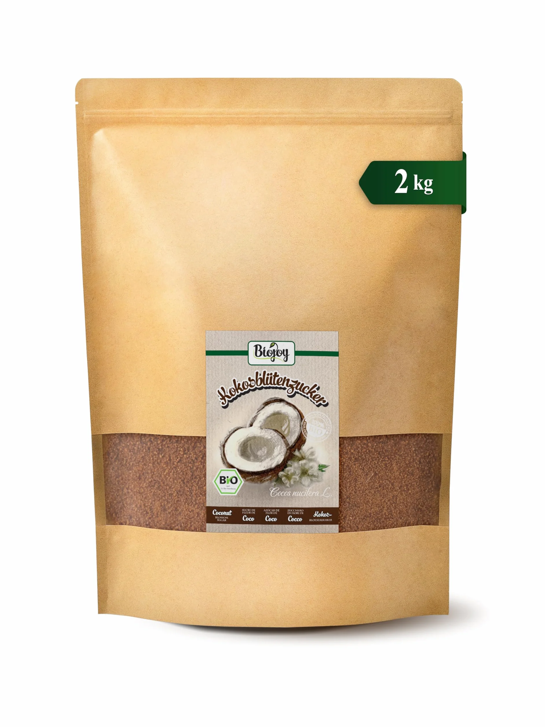Biojoy Azúcar de Flor de Coco Orgánico 2 kg