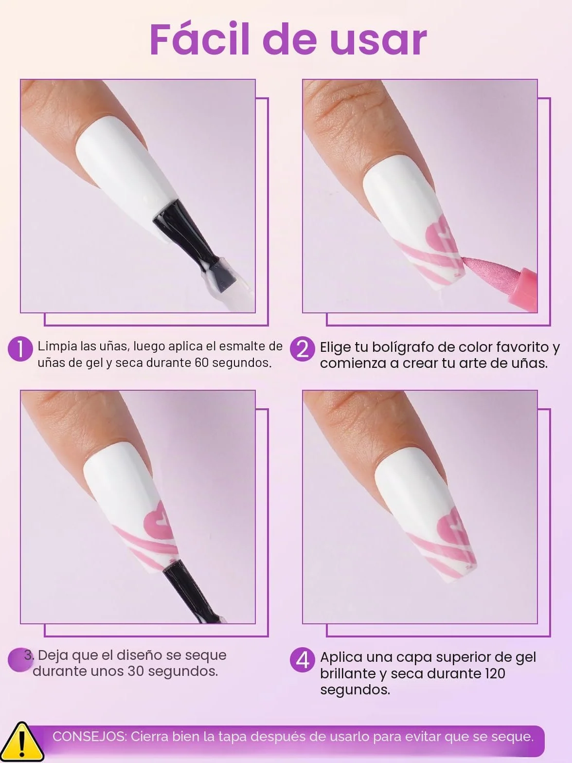 Bolígrafos de Arte de Uñas 3D Set de 12 Rotuladores de Pintura y Grafiti Herramientas de Manicura DIY