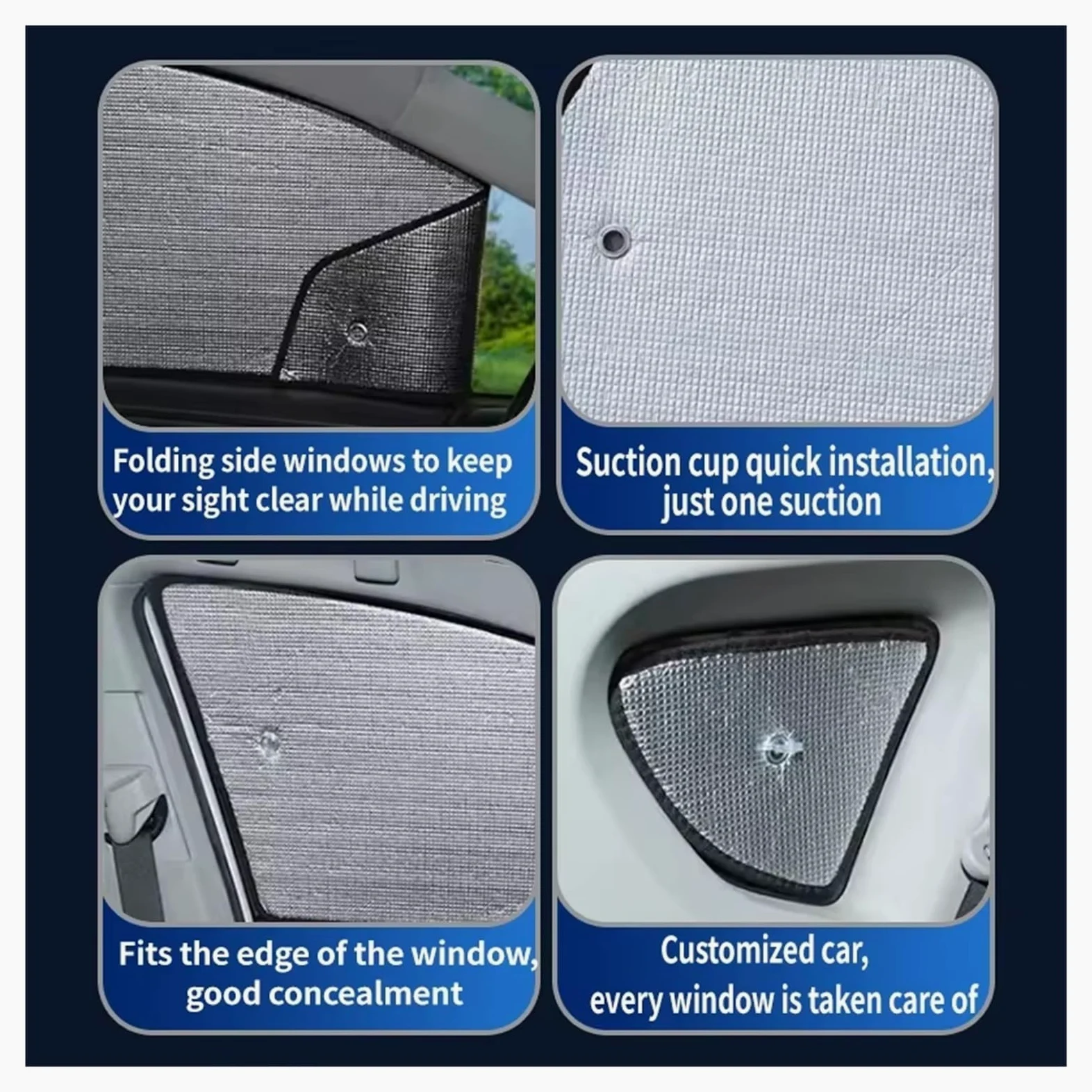 Parasol para Coche para VW para Golf 6 2010 2011 2012 Parasol De Coche Parabrisas Aislamiento Térmico Auto Visera De Protección Solar Accesorios Protector Solar para Parabrisas(Front 3 Pieces)