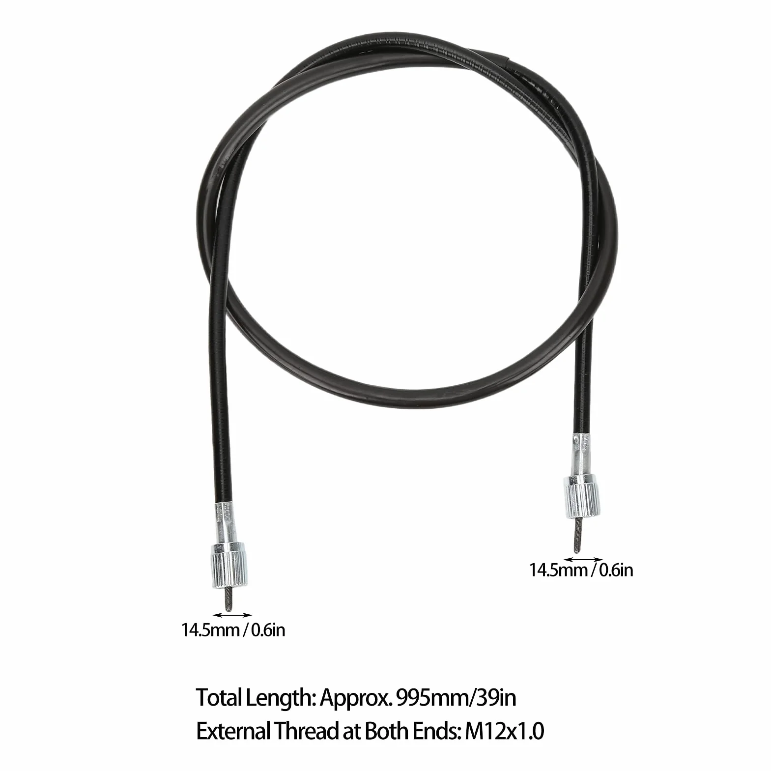 Cable de Contador de Velocidad de 39 Pulgadas para 49 50 125 150 250 300 Scooters, Unidad de Medidor de Velocidad