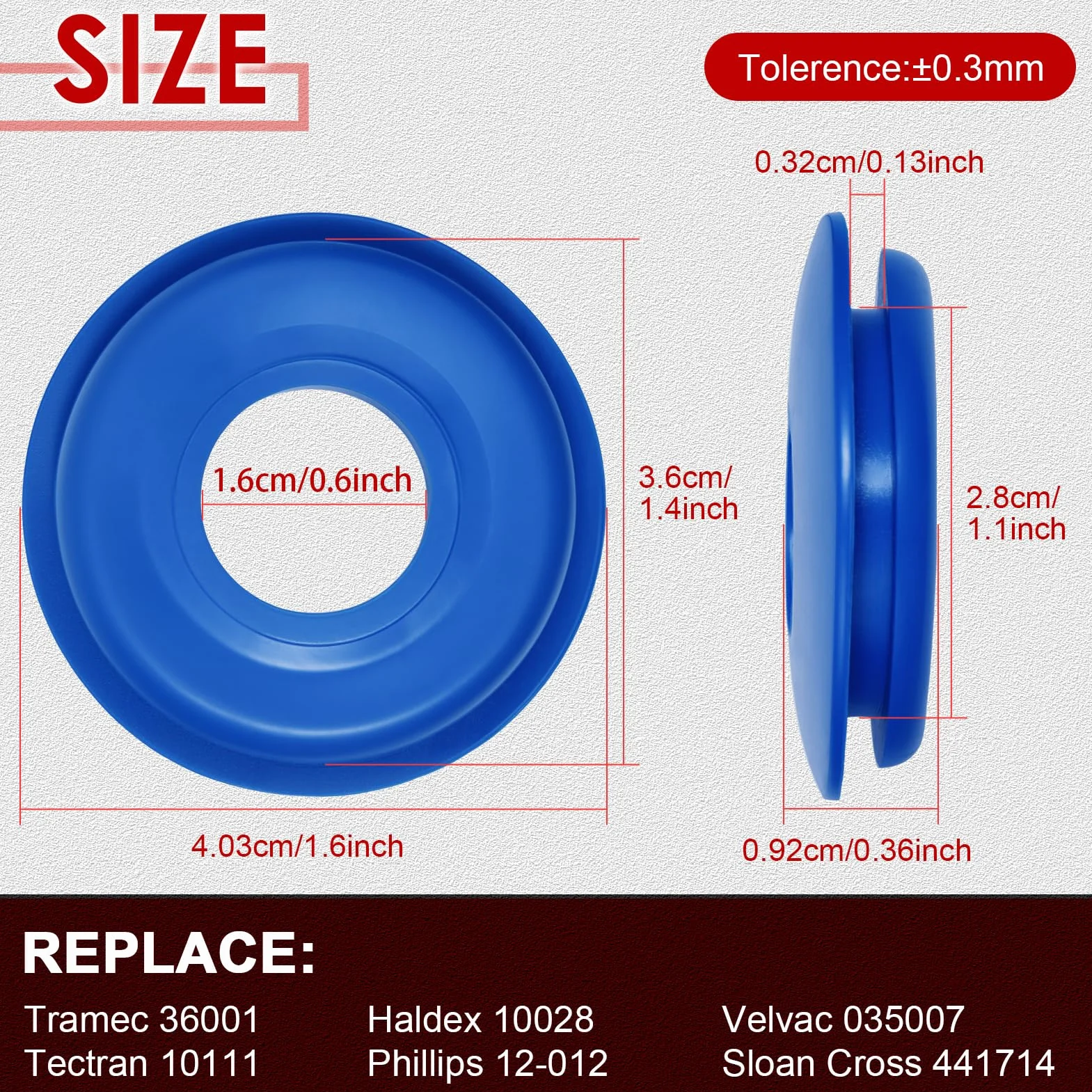 LEONTOOL - Lote de 30 sellos de goma Gladhand Seals arandelas para semirremolques, remolques, tractores, freno y manguera de aire