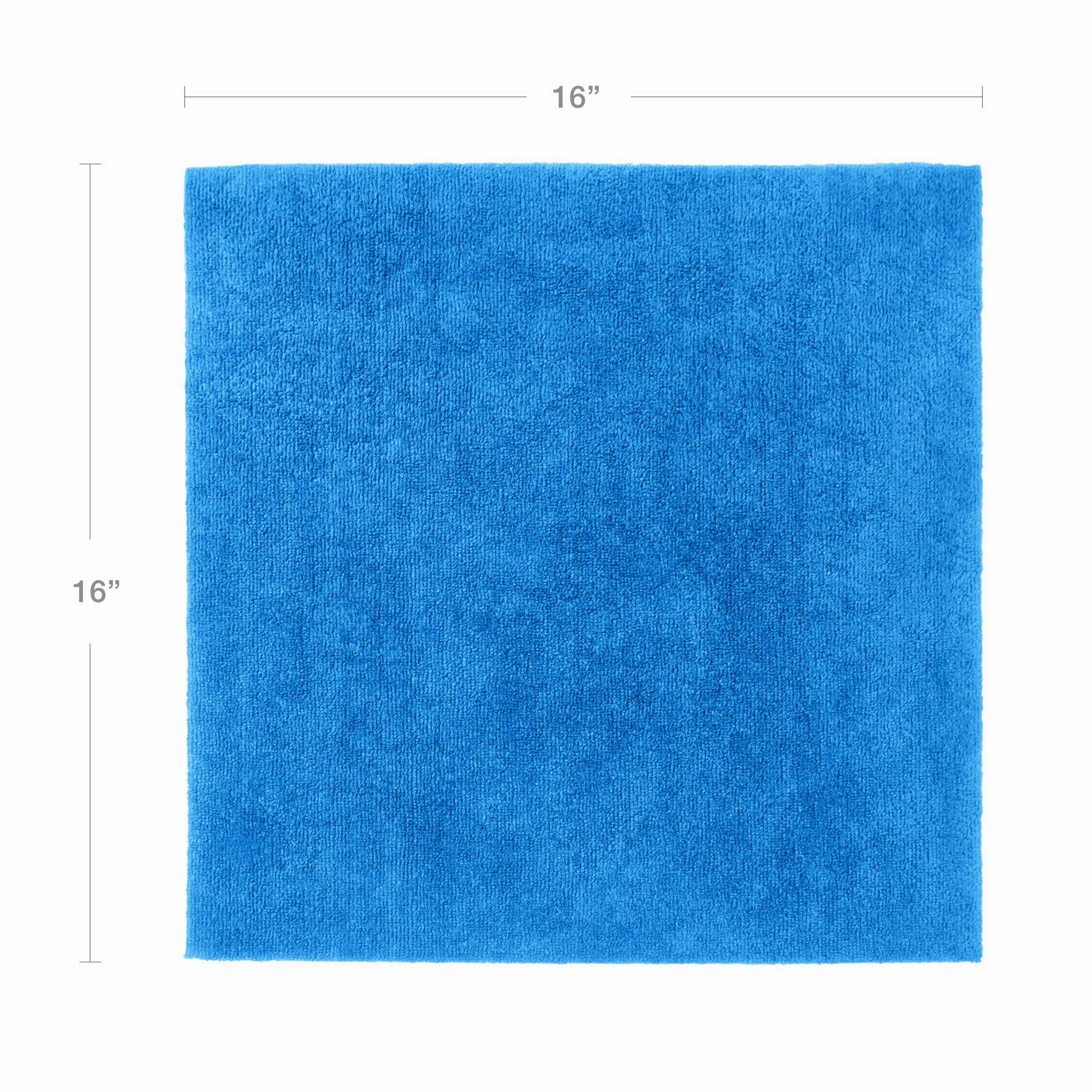 16 x 16 de Microfibra Eurow en 300 g/m², Toallas de Limpieza ultrasónica de Corte de 12 Unidades