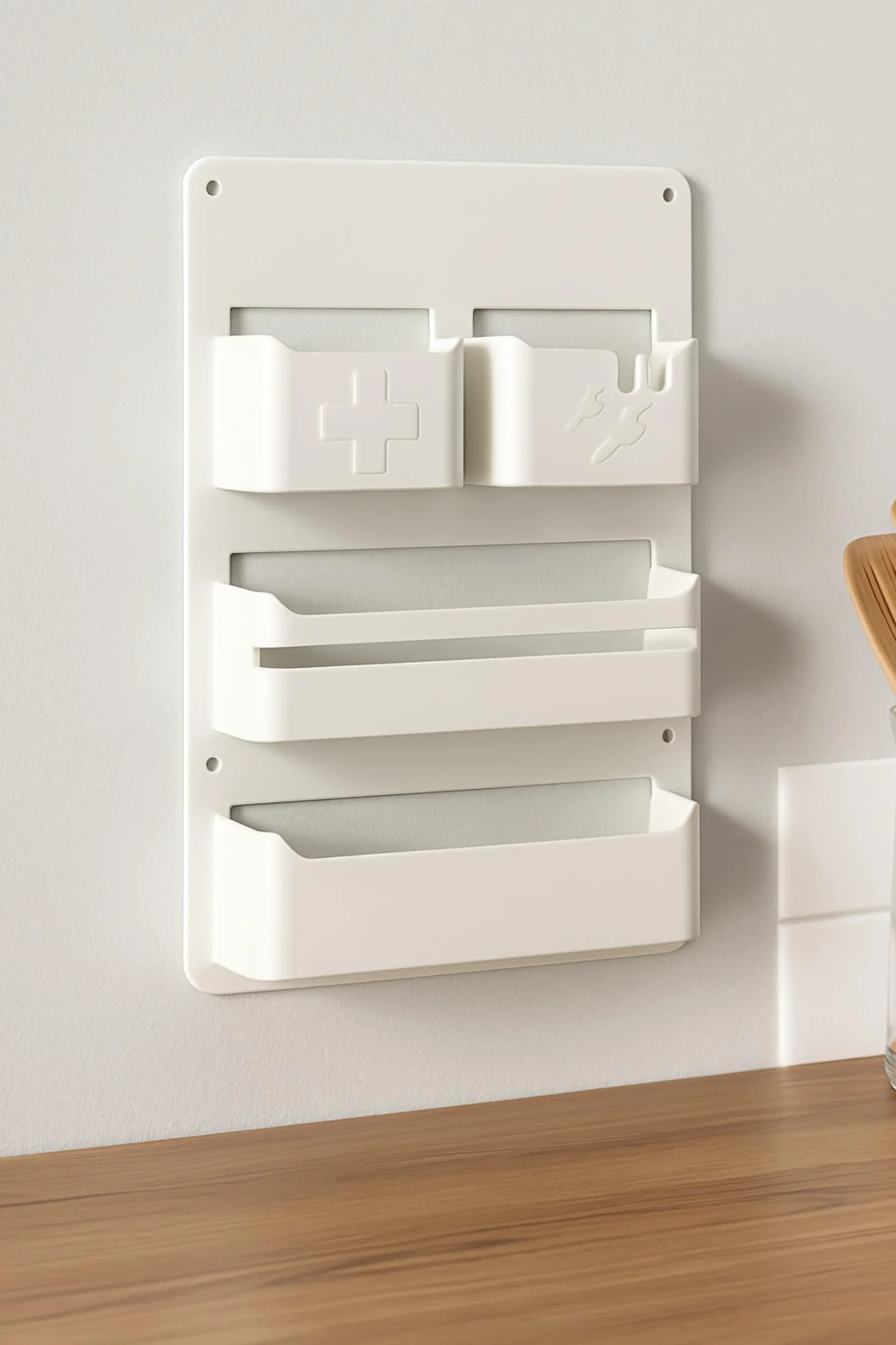 ProPlus 230094 Organizador para puerta de servicio, caravana, caravana, tamaño 28 x 18 x 4,8 cm, con cinta adhesiva M3