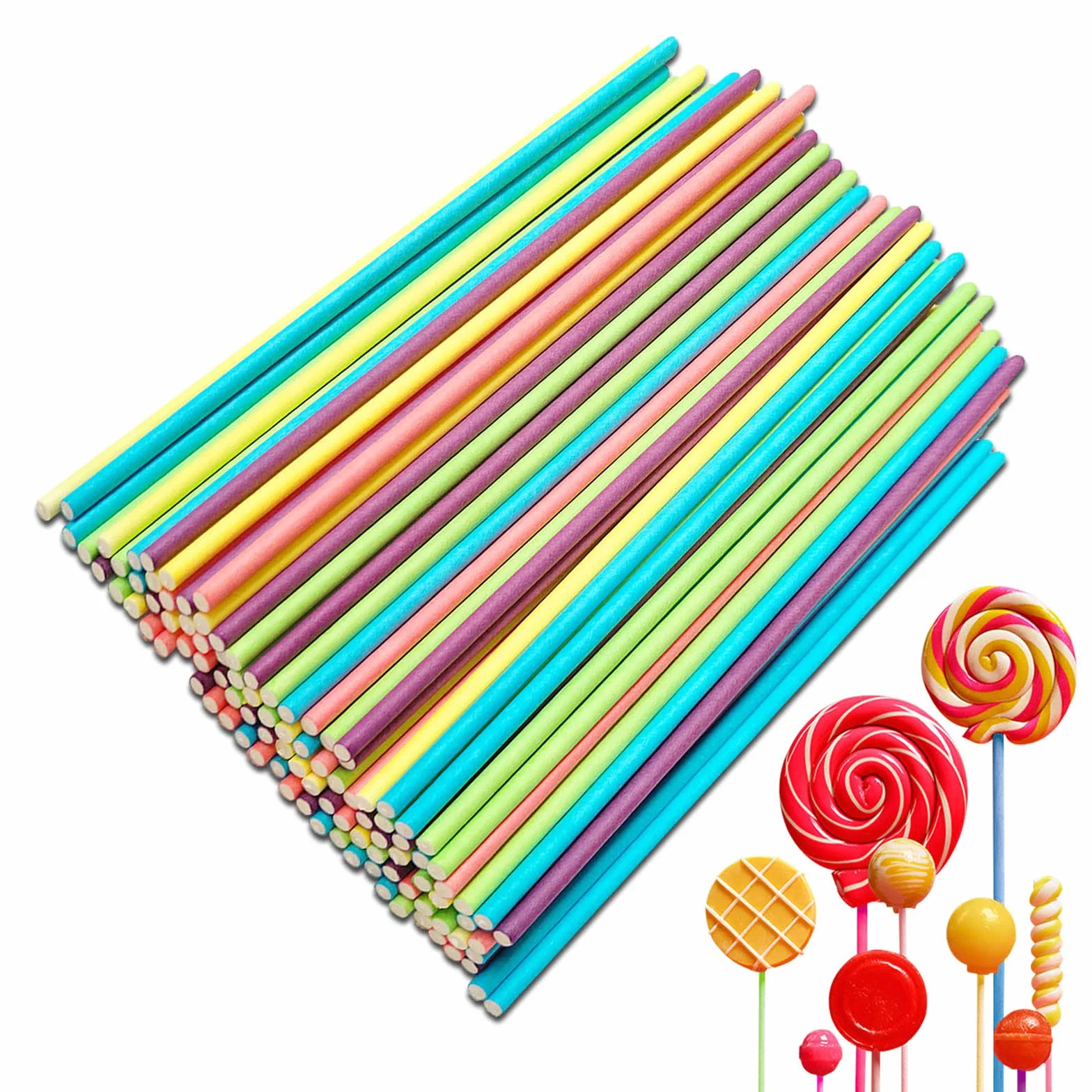 Palitos Lollipop 15 cm Cake Pop - Palos para Repostería, Pasteles y Chocolates