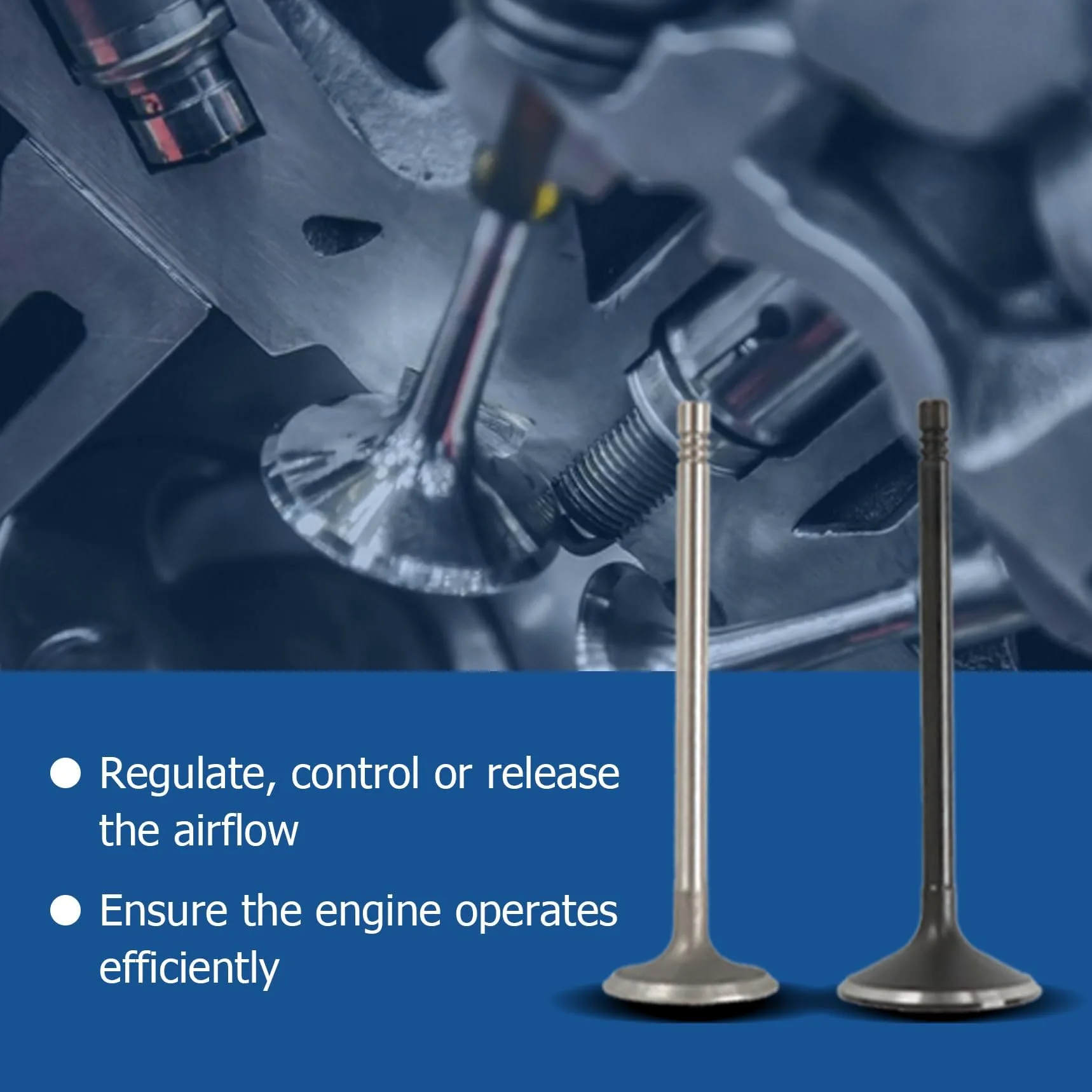 WFLNHB Válvulas de admisión de aire de motor de repuesto para GM 2.0L 2.2L 2.4L Ecotec DOHC