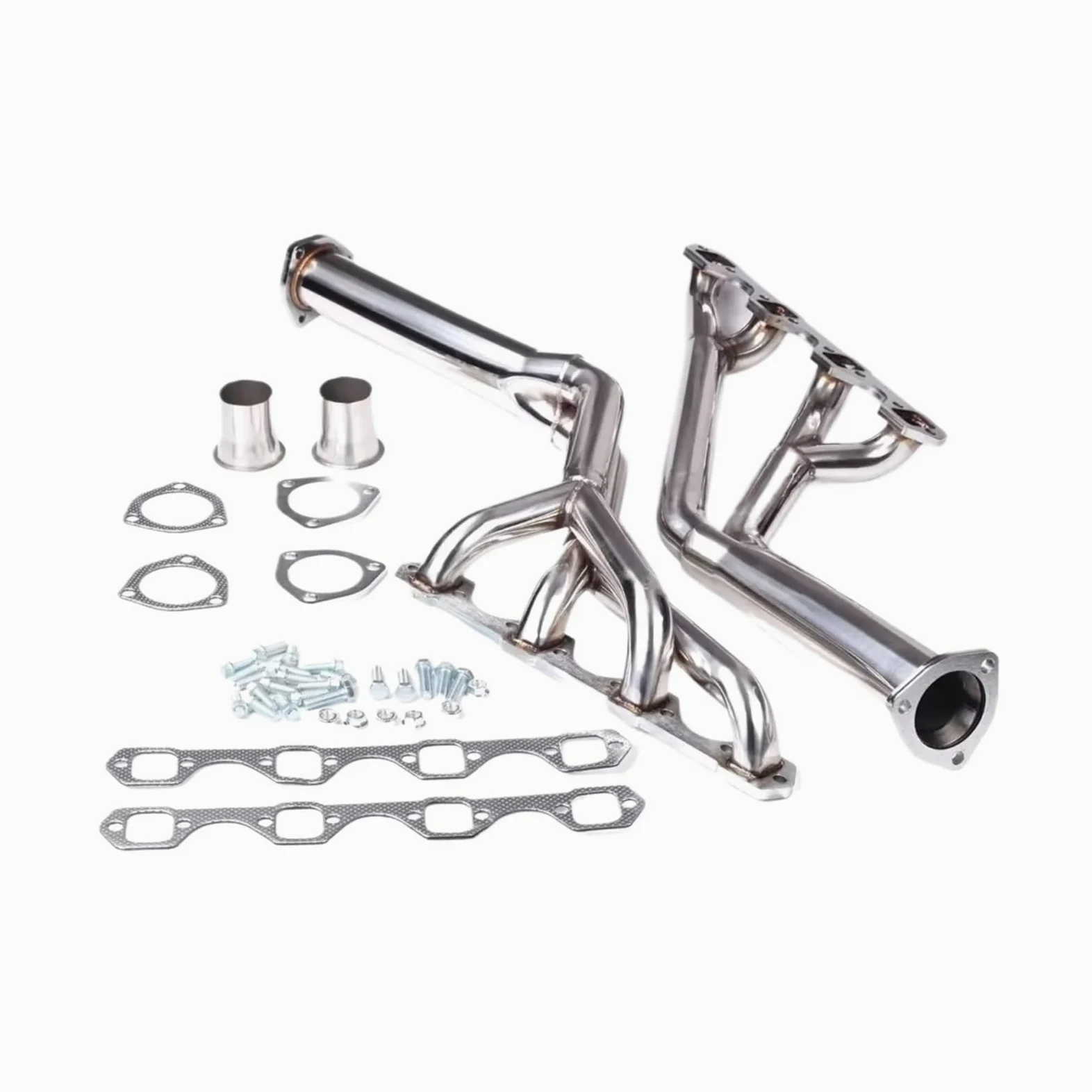 Cola De Escape Coche Para Ford Para Mercury Para Mustang Para Cougar 260 289 302 Colectores Escape Tri-Y Acero Con Recubrimiento Cerámico Motores Punta Escape