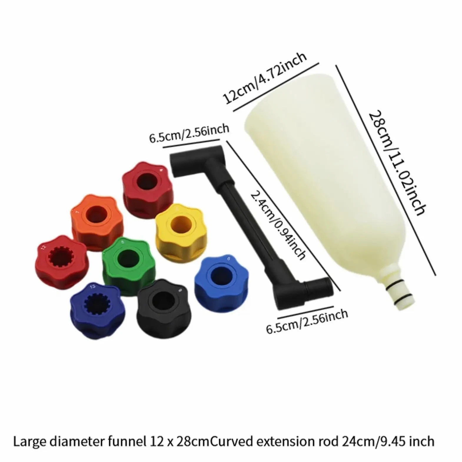Embudo de Aceite, Juego de extensión Flexible, Repuesto de Aceite portátil for Mantenimiento