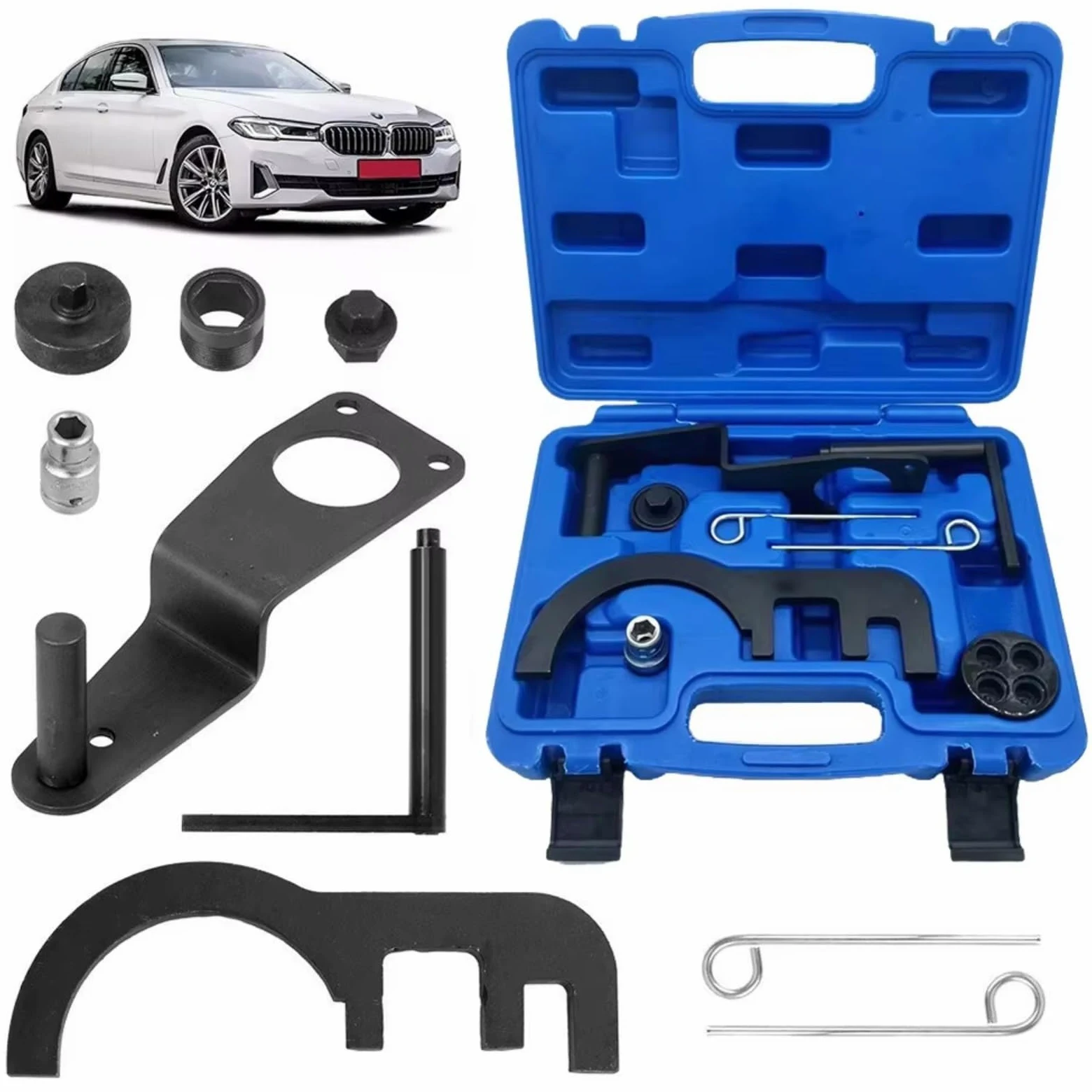 N47 N47S N57 N57S Kit Herramientas Alineación Bloqueo Correa Distribución Árbol Levas Motor Diésel Compatible con La Serie 7 para F01 730 D LD 02 04 2008-2012 Kit Calado Distribucion