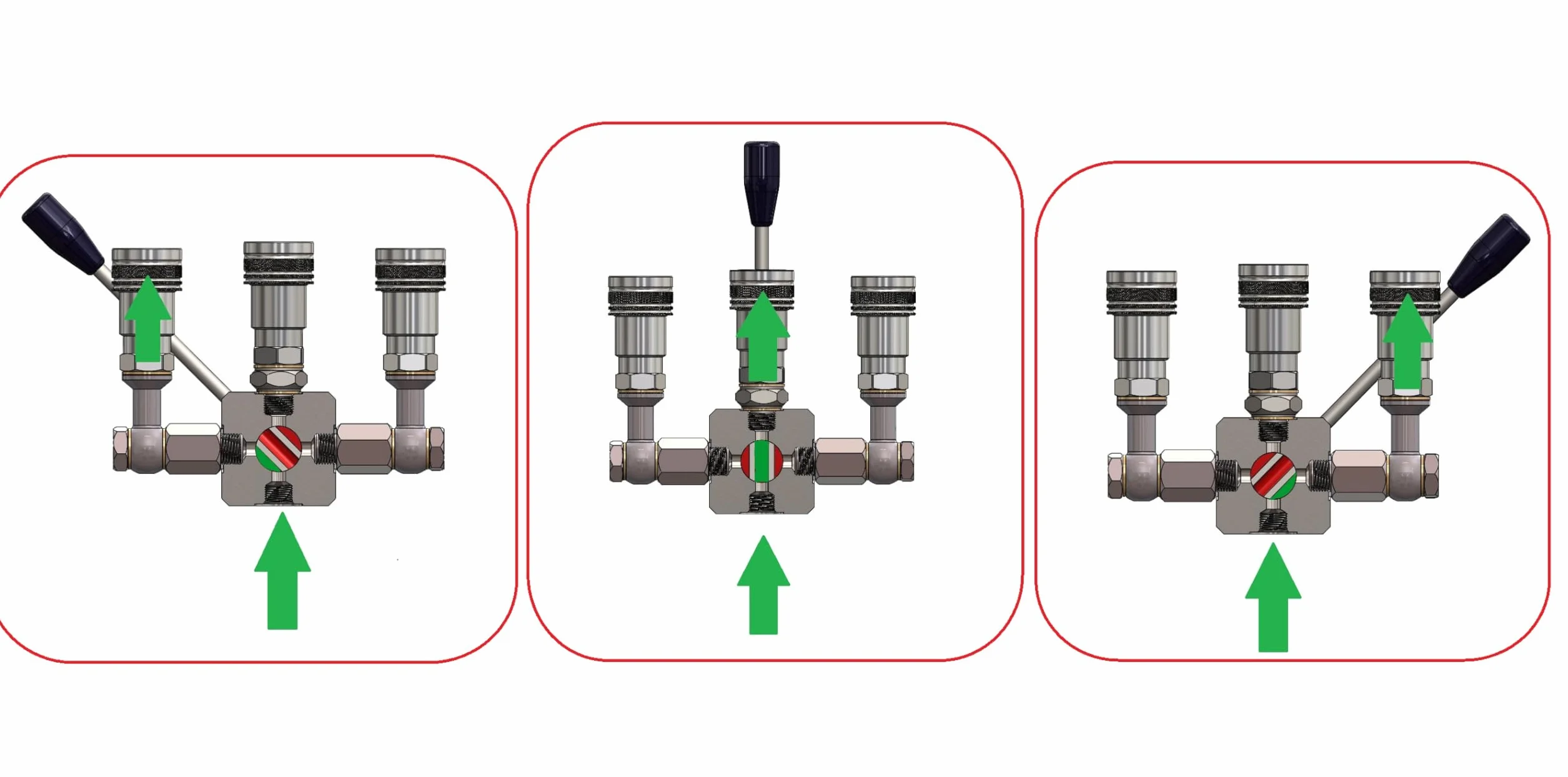 Válvula de conmutación hidráulica manual – Válvula de control remoto de 8 vías para tractores – 2 entradas a 6 salidas multiplicador hidráulico
