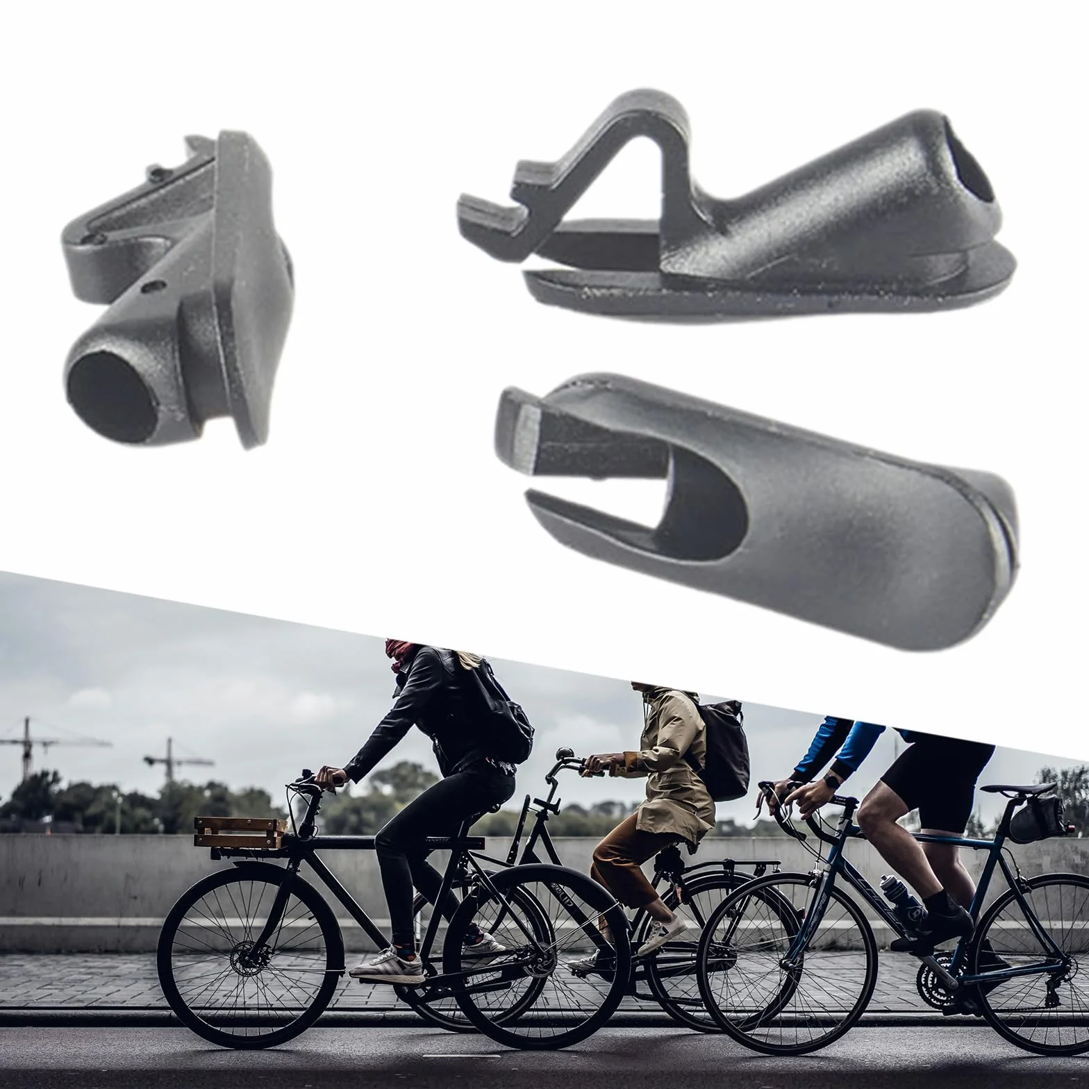 Soporte de línea de freno de bicicleta, adaptador de conversión de peso ligero y durabilidad para mejorar el orden de los espacios de trabajo
