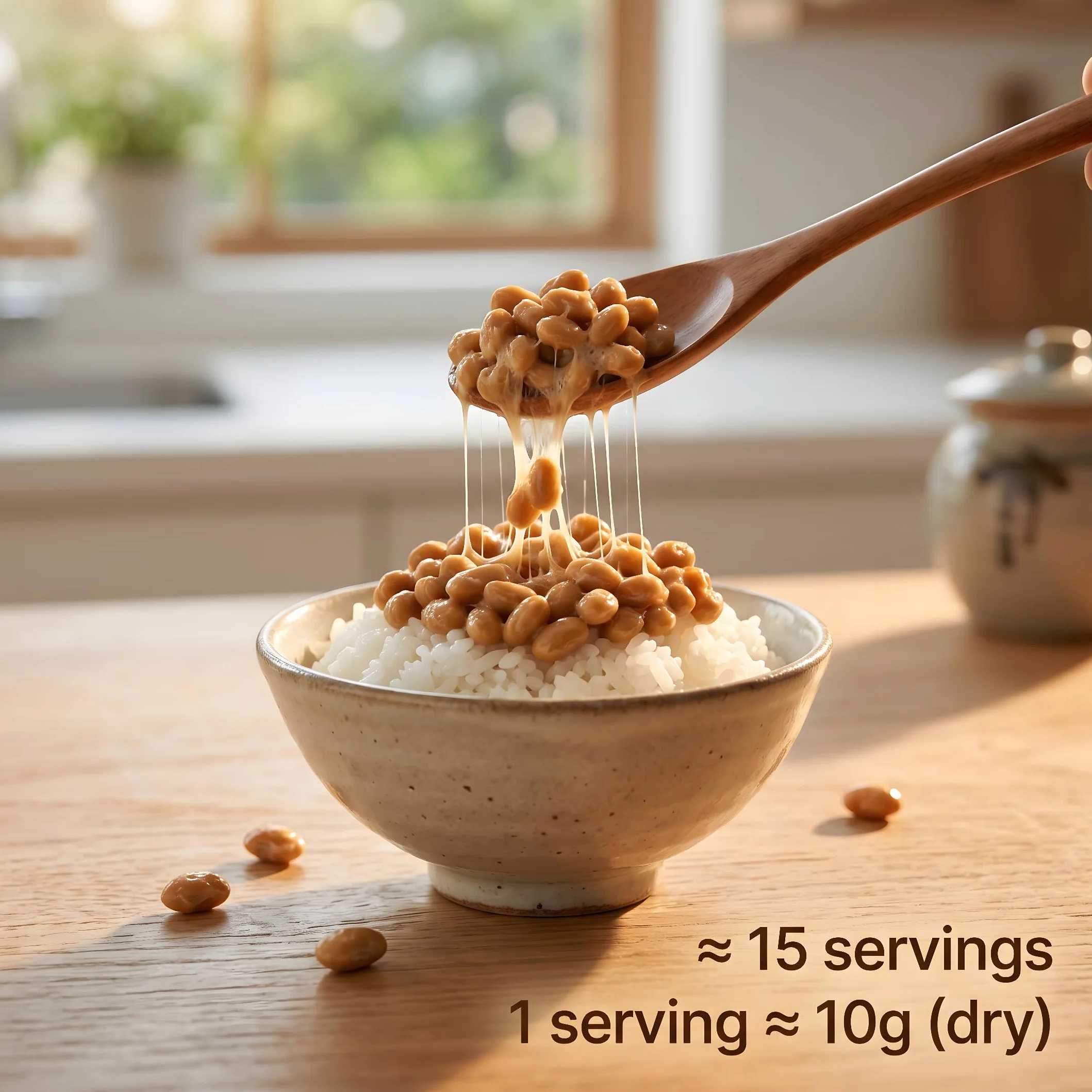 Natto seco 150 g soja fermentada